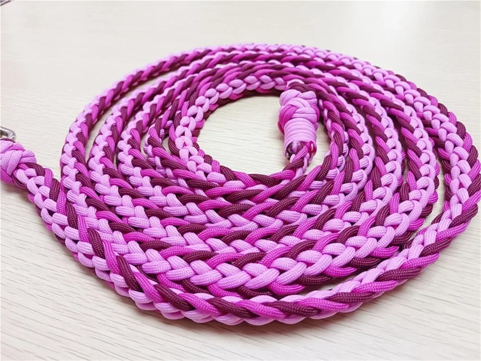 Riendas Riendas Anchas de Barril de Paracord, riendas Trenzadas a Mano for Caballos, riendas de Barril anudadas con Nudos de Agarre