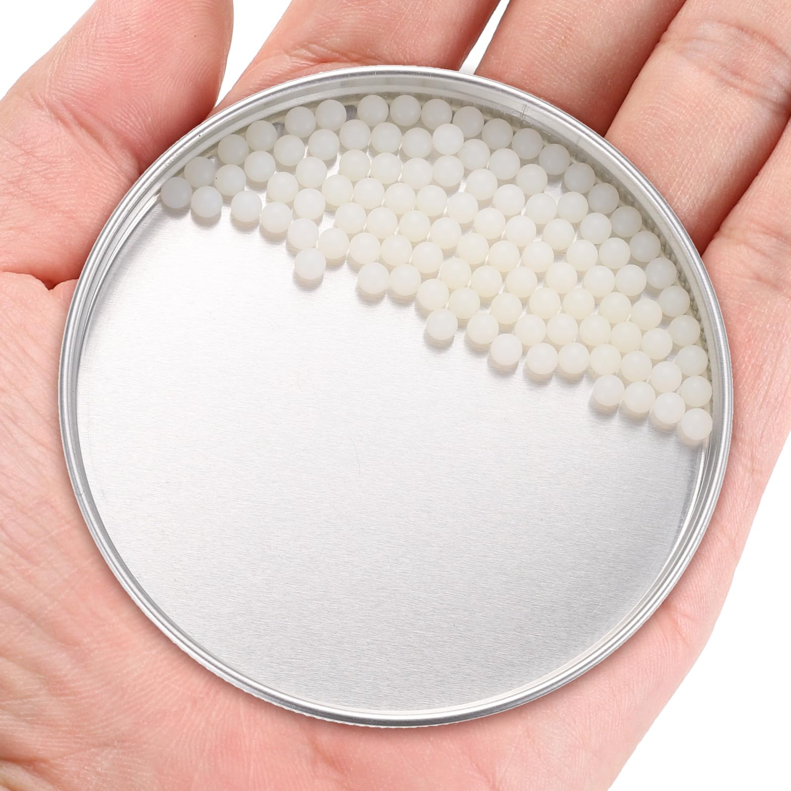QUARKZMAN 100 Piezas Bolas Rodamiento Nylon 4 mm Plástico Precisión Mini