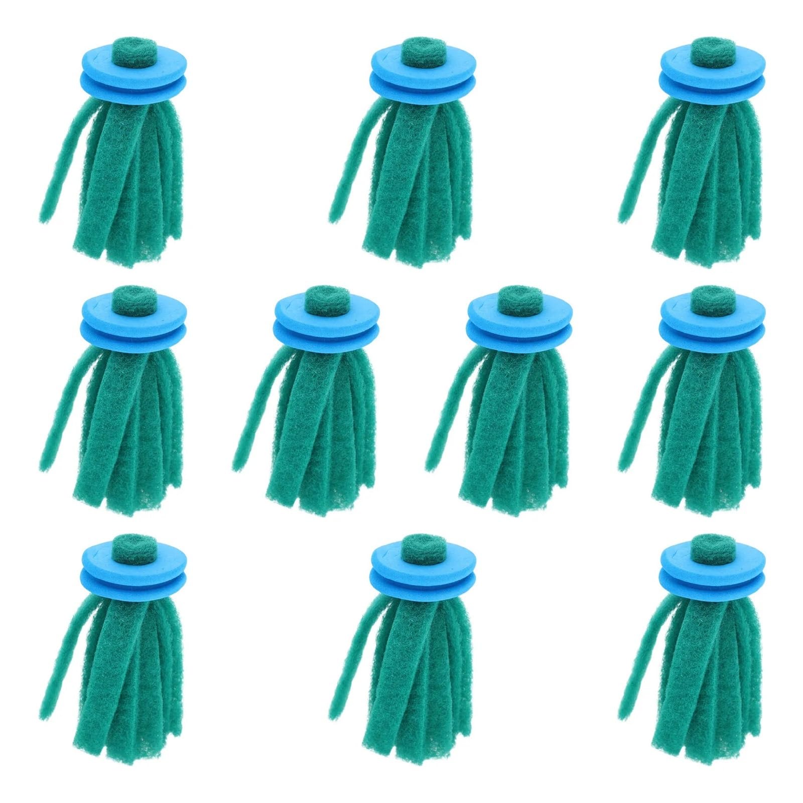 Vnakrny Fish Spawning Mops 50Pcs Mop Aquatic Spawning Mops For Fish Egg Collector Aquarium Breeding Grass Grabber Green Hiding Decorations Random Color