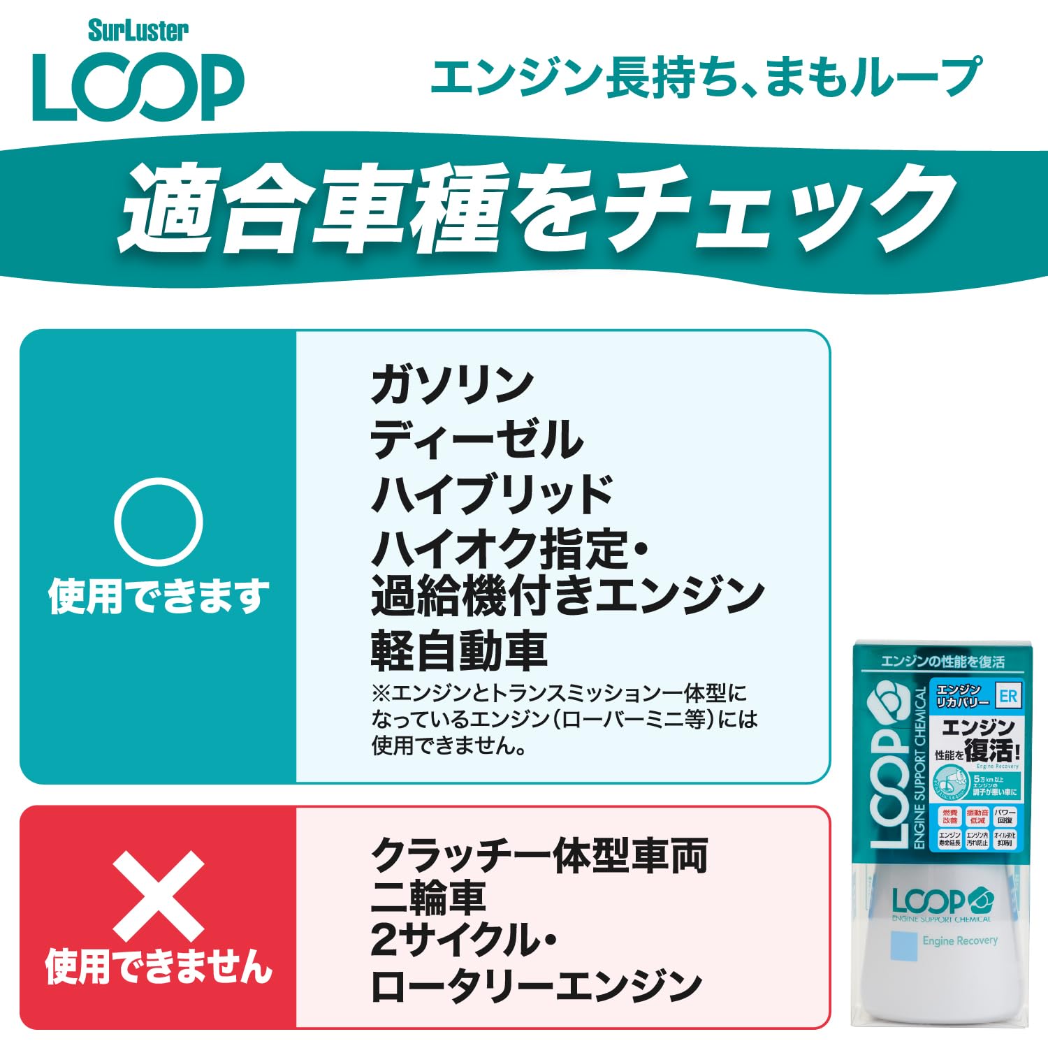 Amazon.co.jp: SurLuster(シュアラスター) ループ エンジンリカバリー