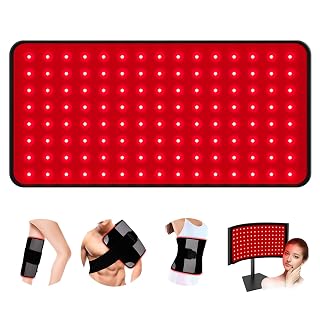 Red Light Therapy for Body and Face, Red Light Therapy Mat, 3 in 1 Mat/Belt/Stand Removable 660NM & 850NM Infrared Red Light Therapy Panel Device, Light Therapy for Face, Waist, Back, Knees and Legs - Amazon product rated Grade A