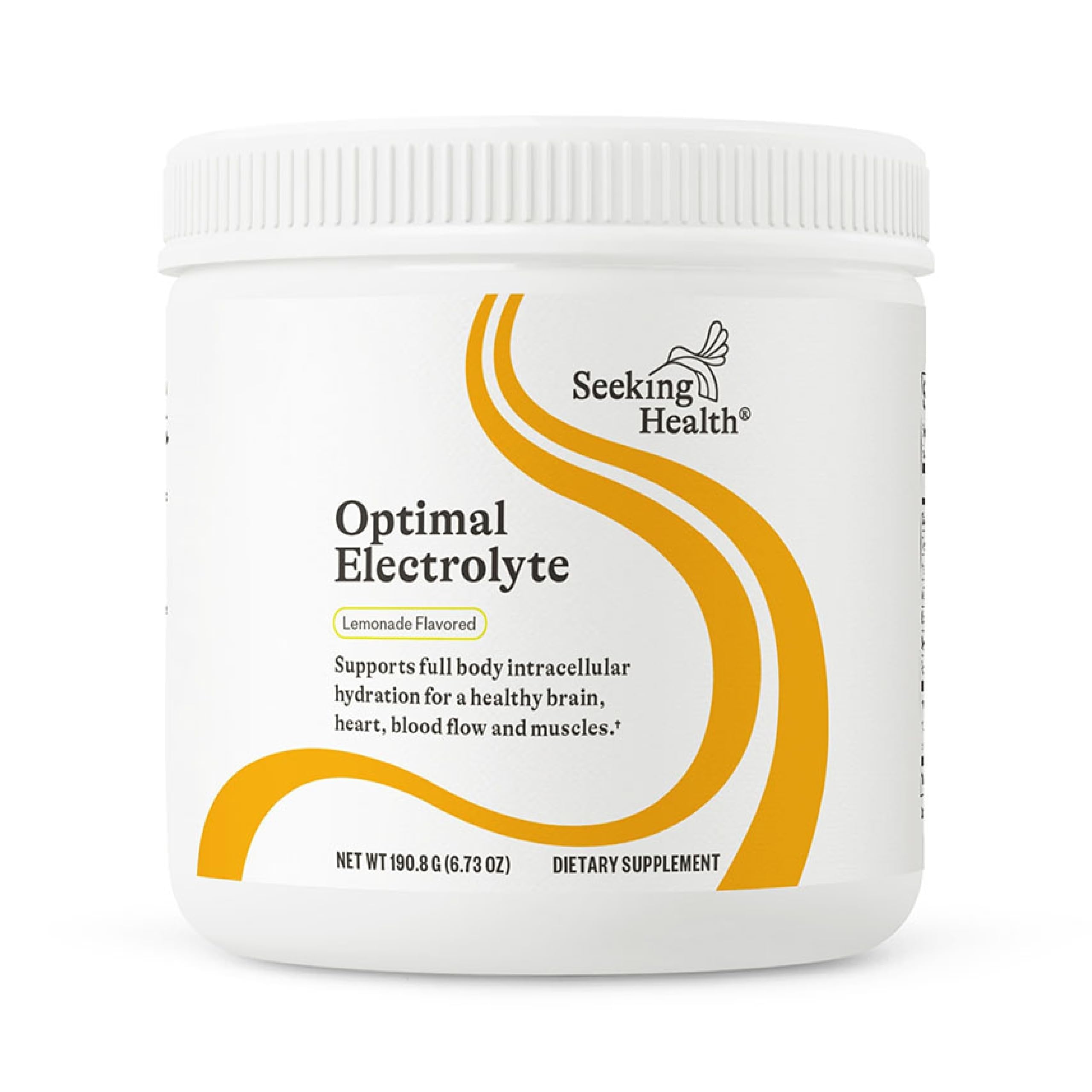 Seeking Health Optimal Electrolyte - with Magnesium, Sodium, & Potassium for Electrolyte Support - Natural Lemonade Flavor, 30 Servings Tub Lemonade