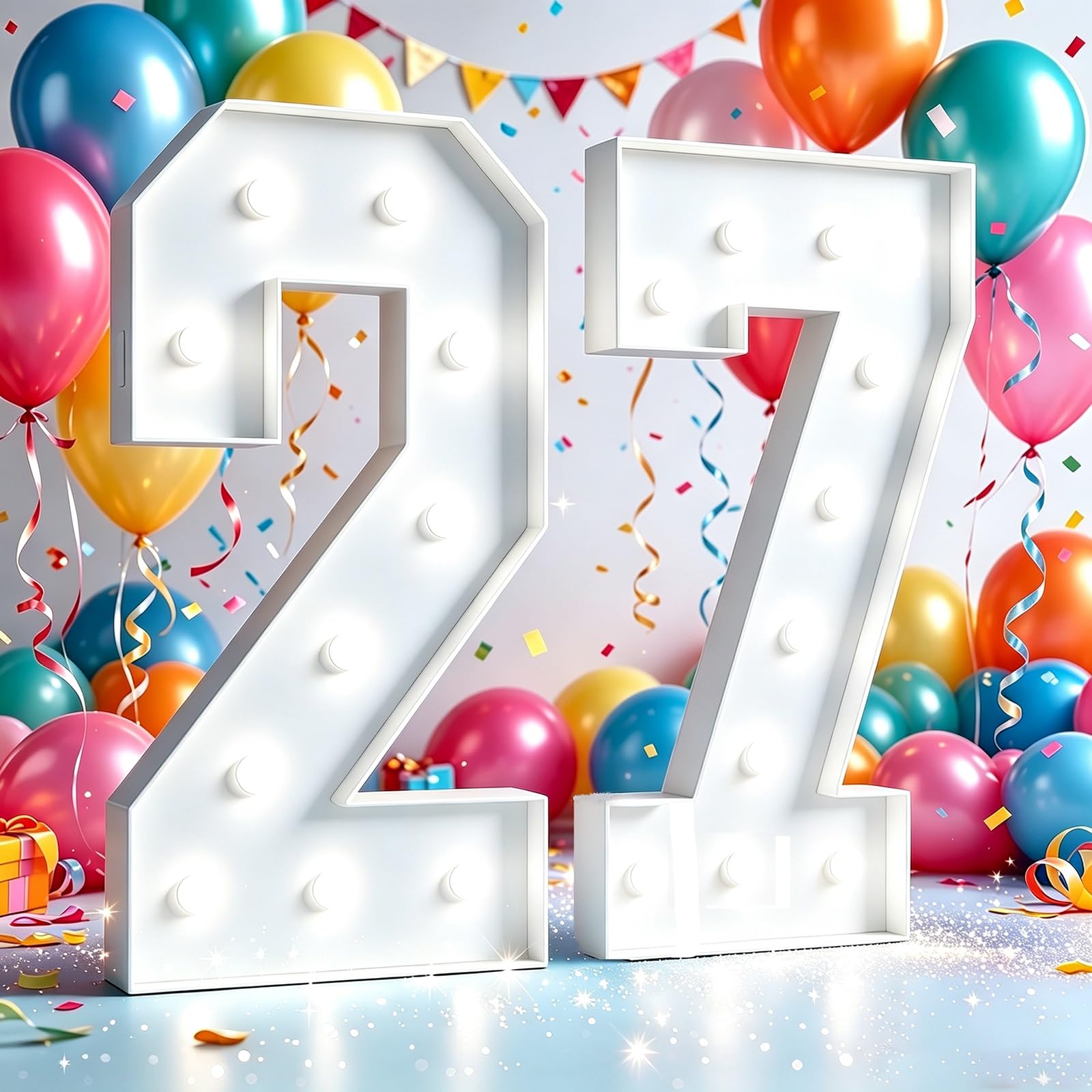 Marquee Light Up Numbers Birthday Party Decor Large Signs