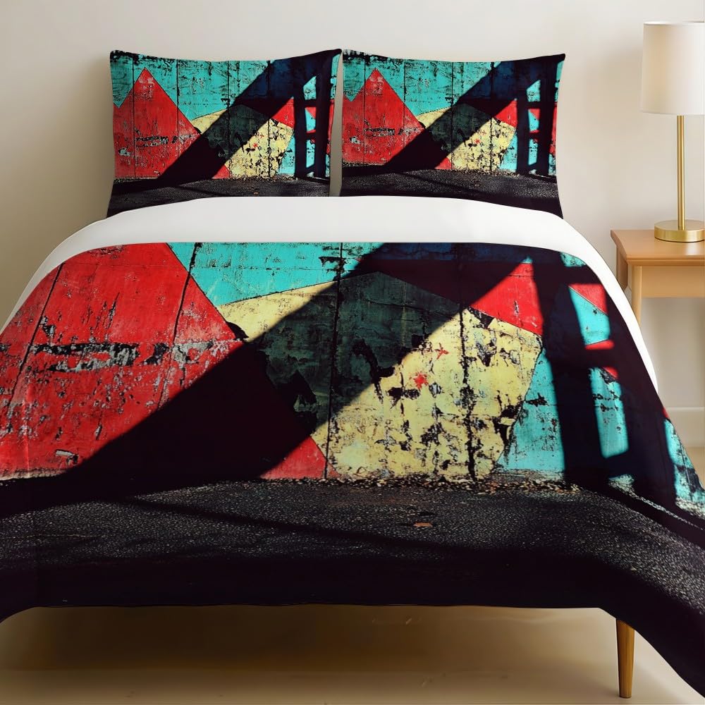 Housse de couette graffiti 140x200 pour relooker une chambre d'ado style street art noir