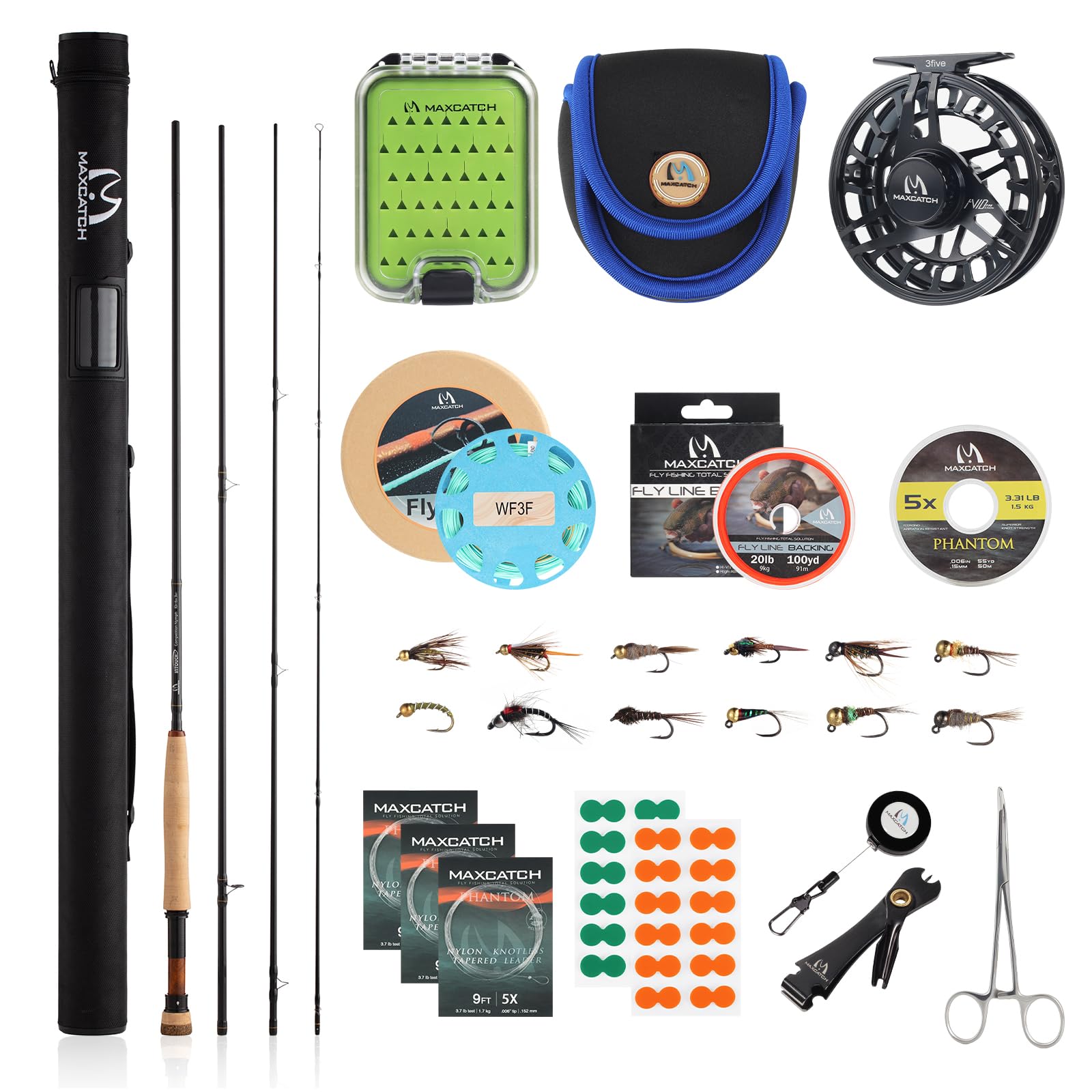 Maxcatch Euro Nymph Fly Fishing Rod and Reel Combo, Competition Intouch Nymphing Complete Outfit