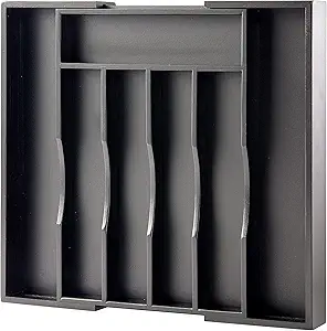 Expandable Bamboo Kitchen Drawer Organizer