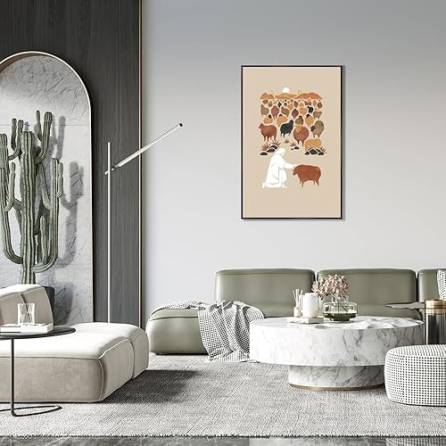 Miniatura 9 de FBKDVC Juego de 3 lienzos cristianos para pared, decoración de pared de pastor de Jesús, historias bíblicas, póster bohemio, escuela dominical,