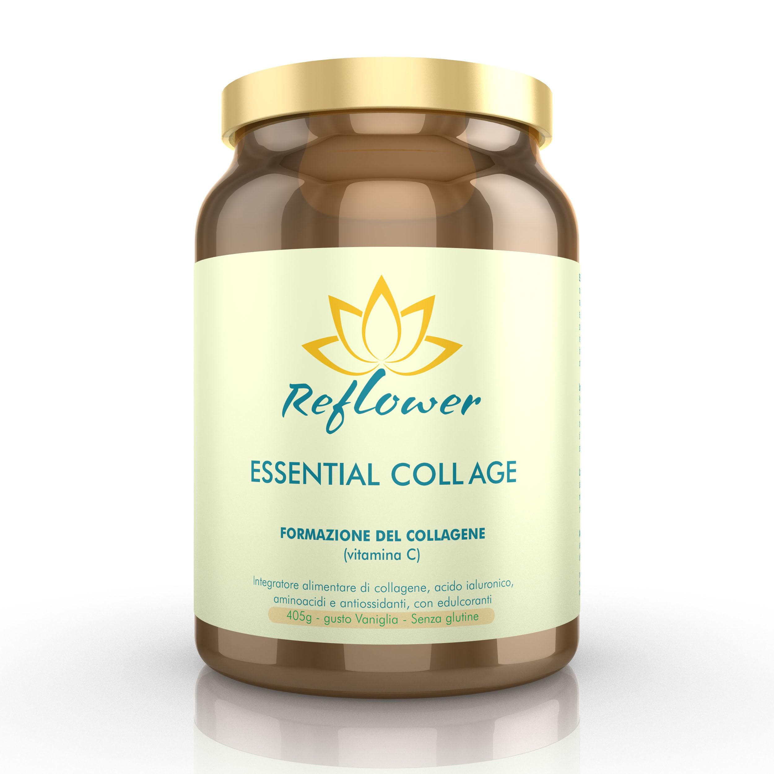 Reflower - Essential Coll Age vaniglia 300g - Integratore di collagene e antiossidanti