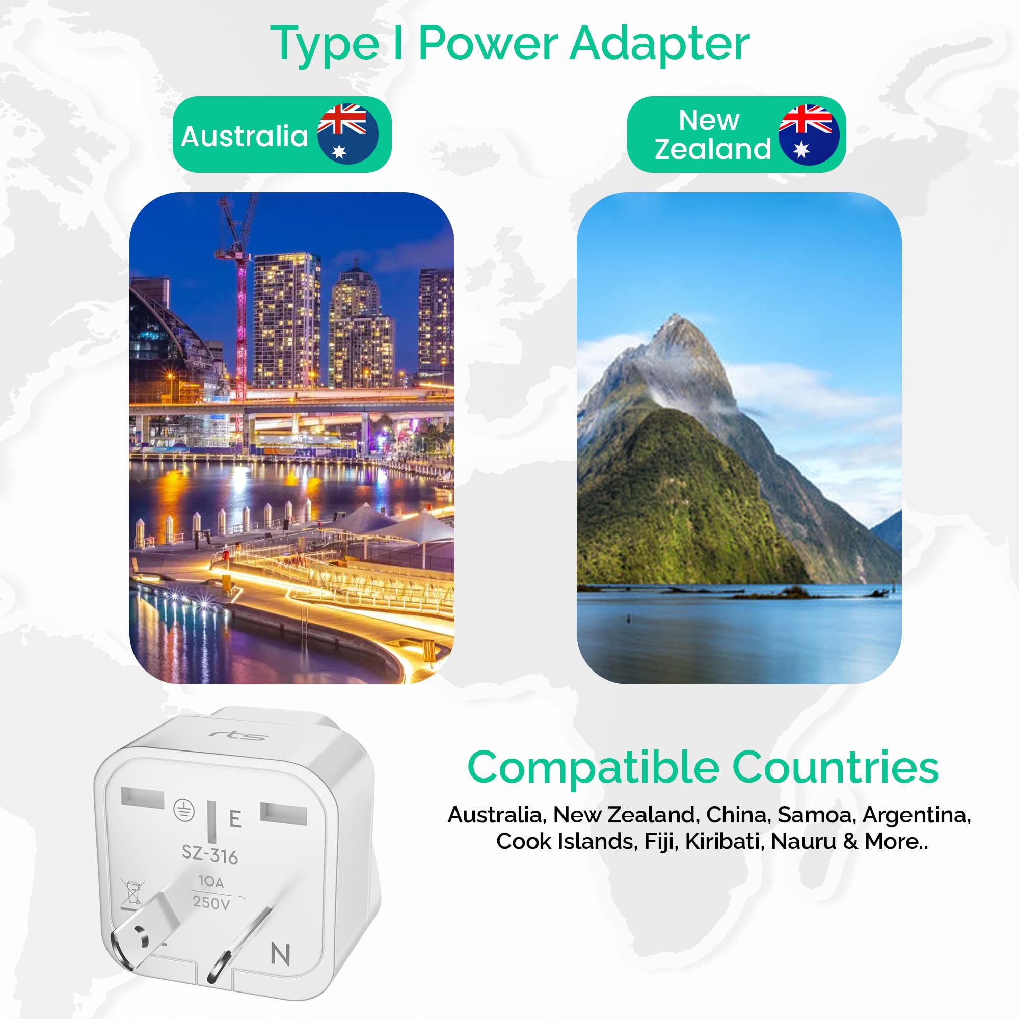 rts (2 Pack) Europe Travel Adapter, India to Europe Plug (Schuko) - Type E/F European Plug Adapter, Universal Adapter for Europe Adapter Germany, France laptops Smartphones Tablets Camera Chargers — Amazon image 28