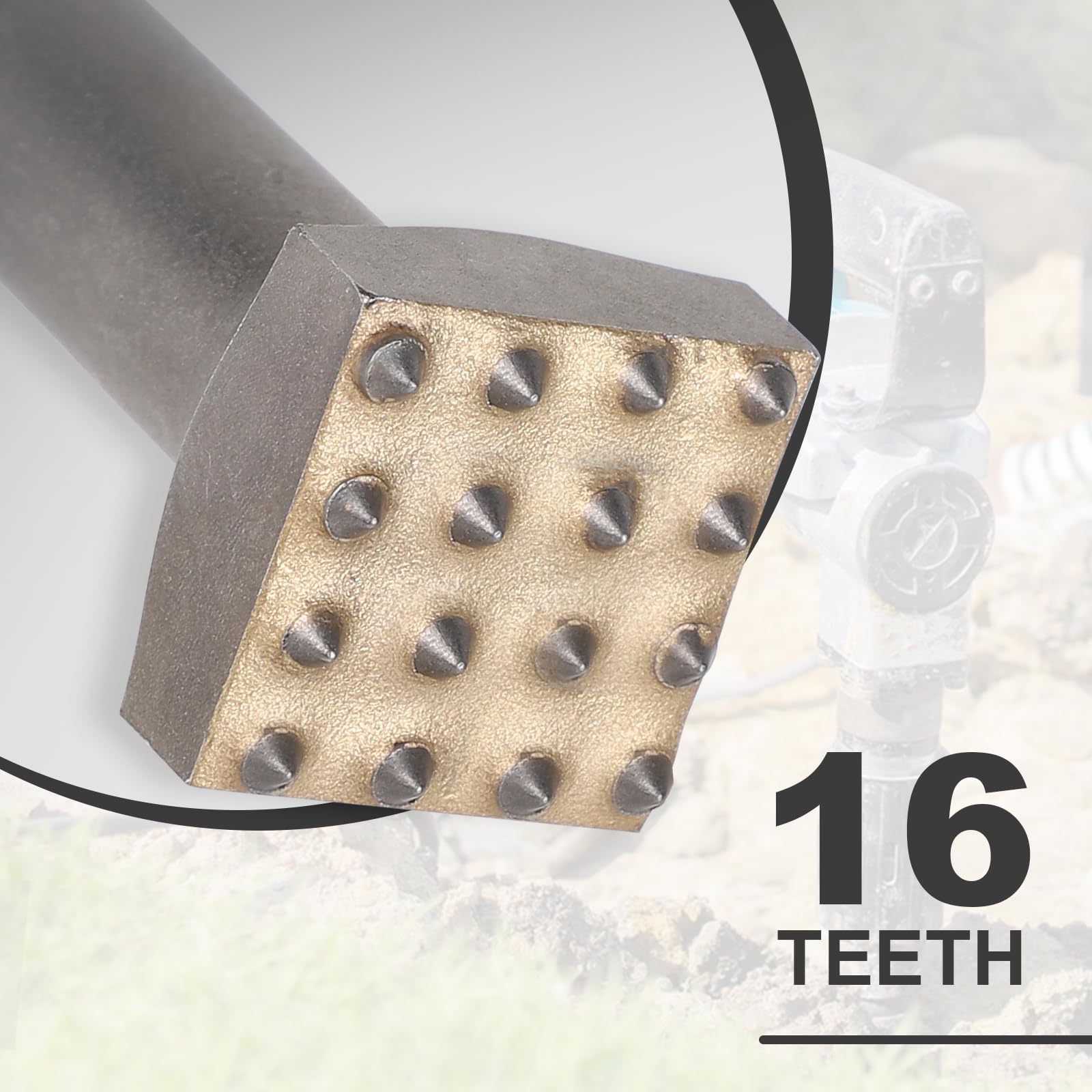 CPROSP 2Pcs Boucharde SDS Plus 16 Dents 150x32mm Burin SDS Plus Stockhammer pour carrelage béton brique maçonnerie