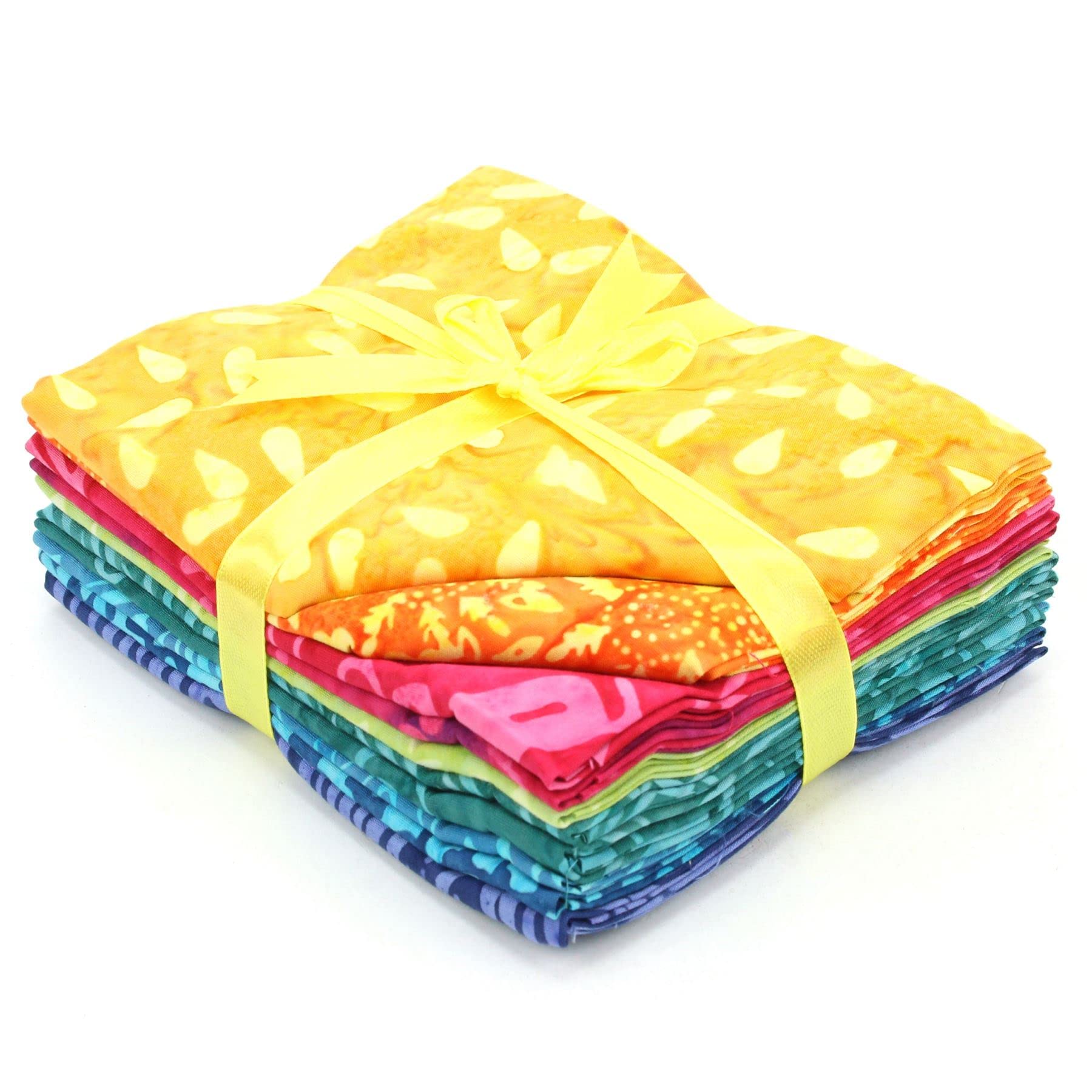 LOUDelephant Cotton Batik Pre Cut Fabric Bundles - Mini Fat Quarter - 024