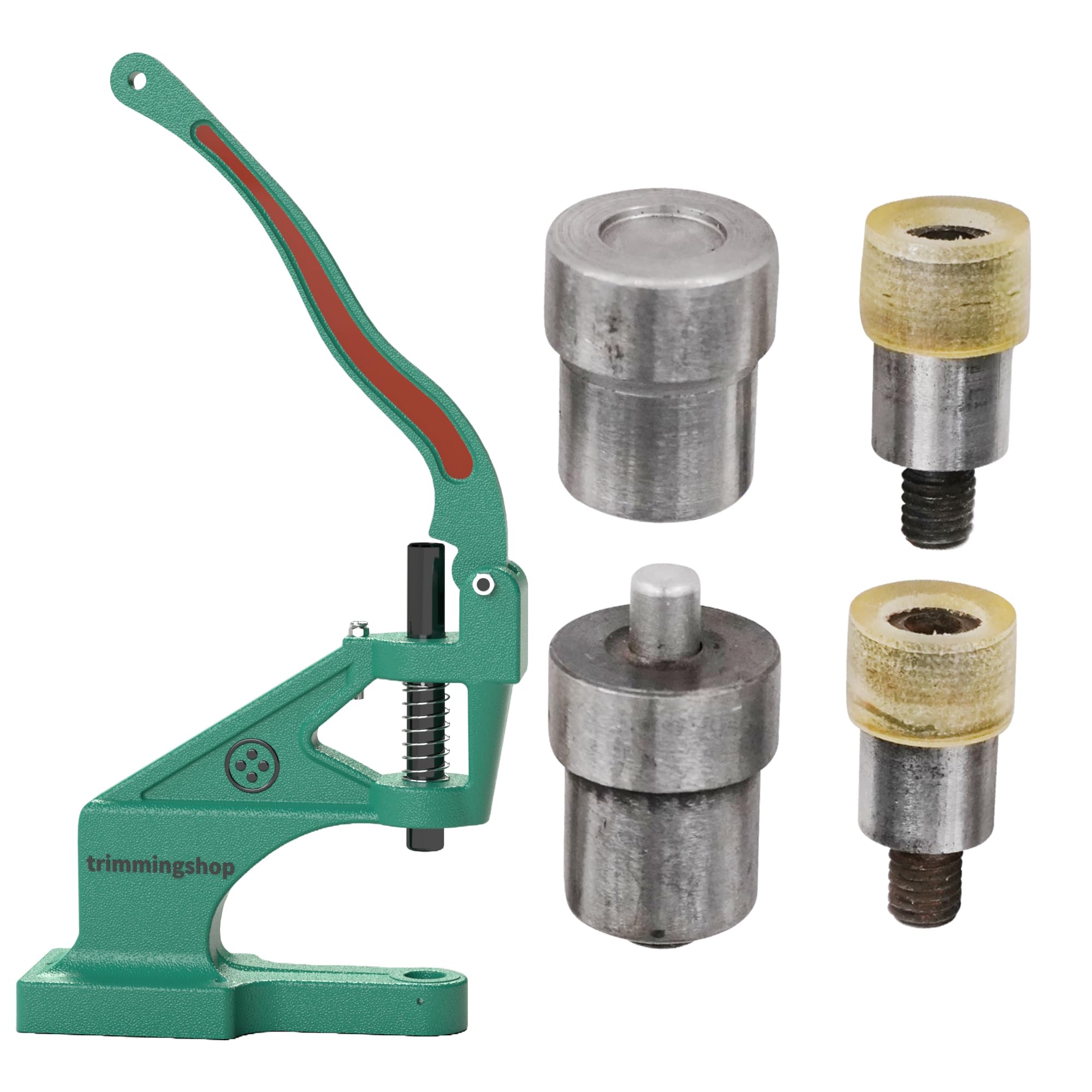Trimming Shop 9.5mm, 12mm Jersey Tapa Chasquear Poppers Cierres Botones a Presión Herramienta de Ajuste Plantilla Set Kit Con Kam Universal Verde Máquina Para Bebé Baberos, Ropa, Cuero Crafts, Reparar