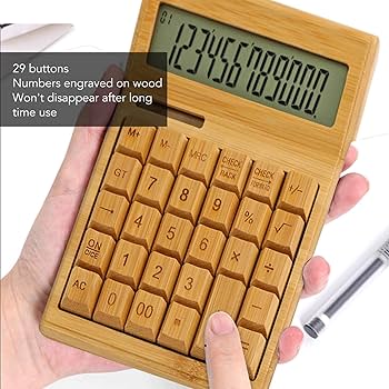 Amazon.co.jp: 関数電卓、木製電卓、デスクトップ LCD : 文房具