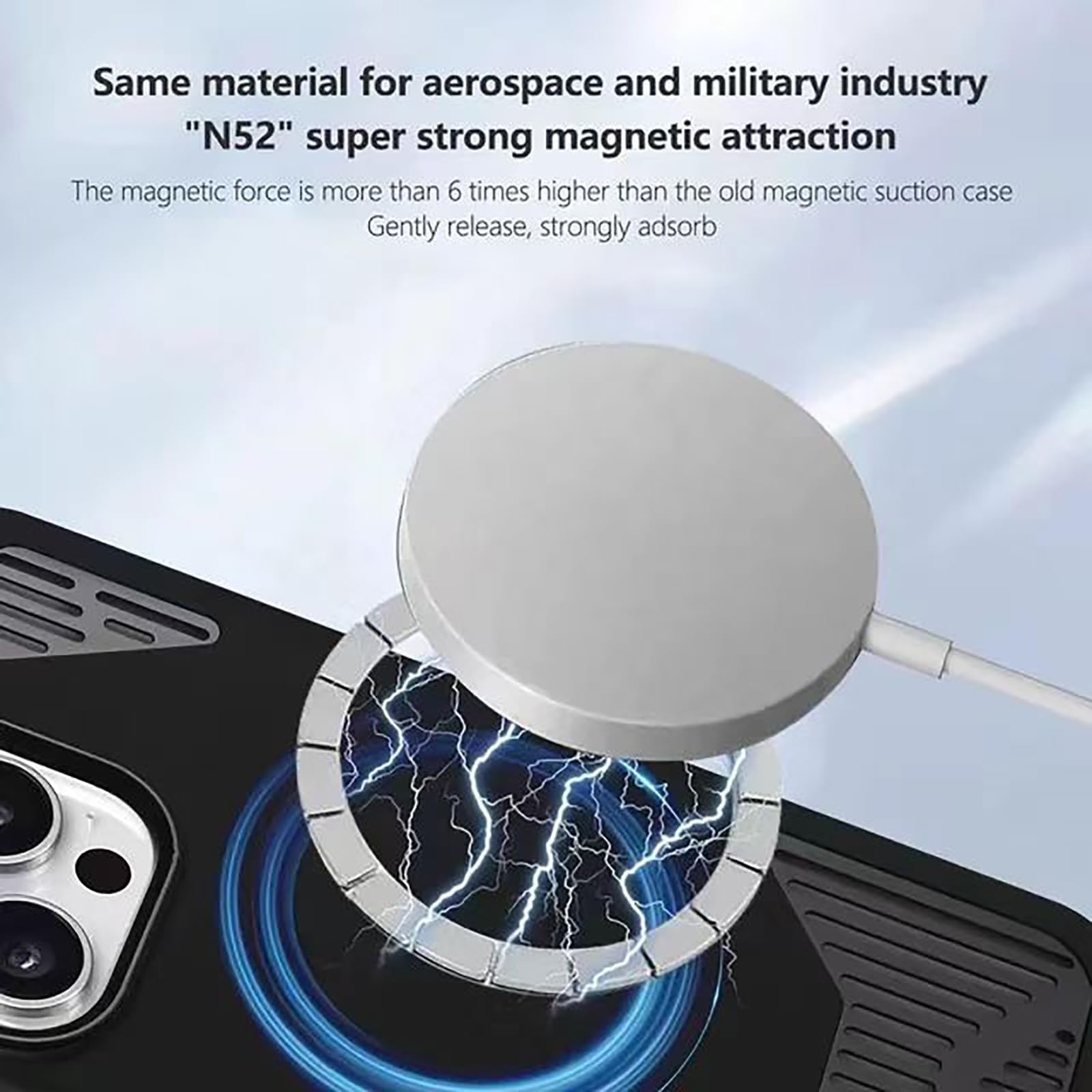Custodia Magnetica Per IPhone 16/16 Pro/16 Plus/16 Pro Max, Custodia Per Telefono in Silicone Liquido Con Dissipazione Del Calore E Cornice in Metallo, Copertura Protettiva Per Lenti ,16,Blue1