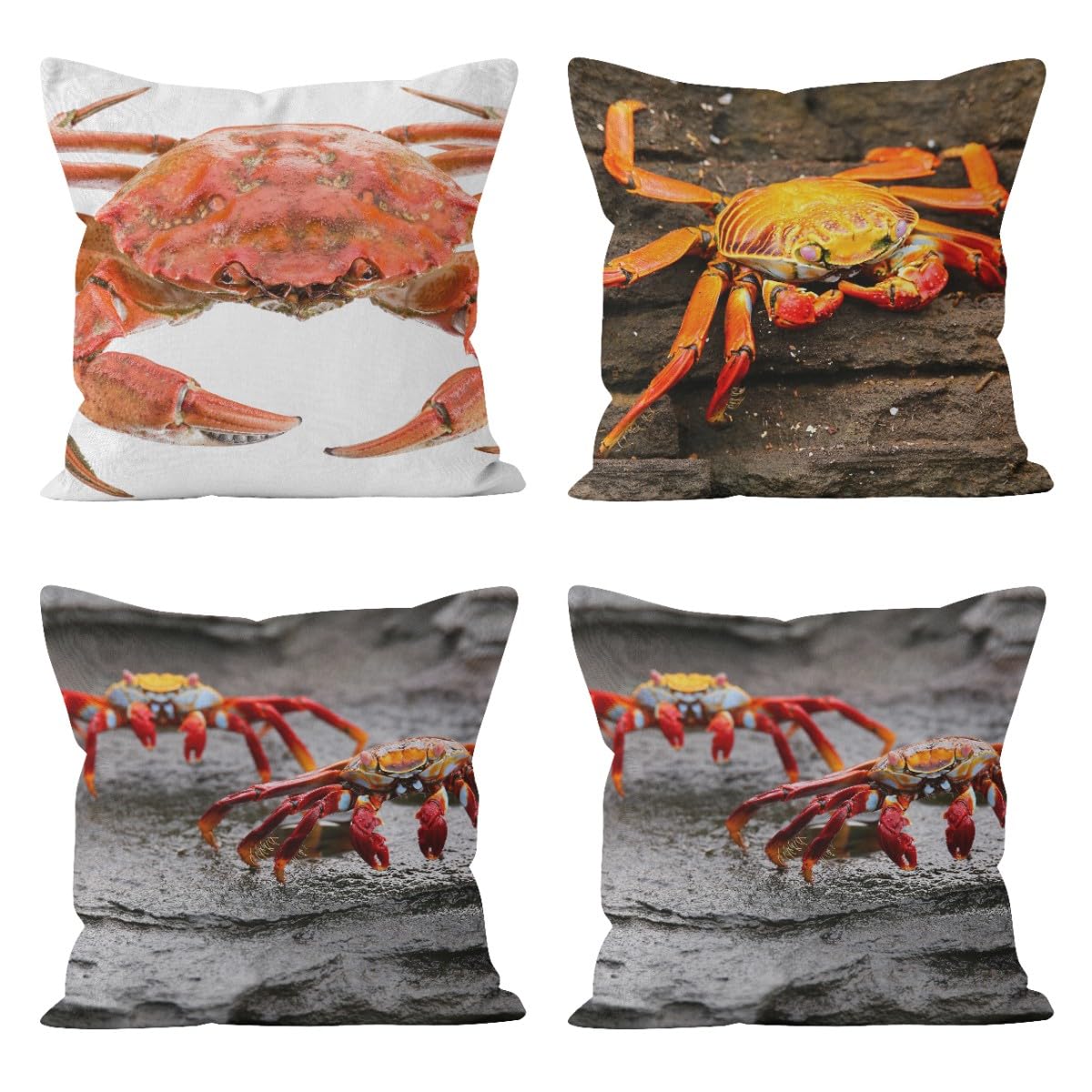 Linge housses de coussin 50x50cm CEVAN en lin premium durable