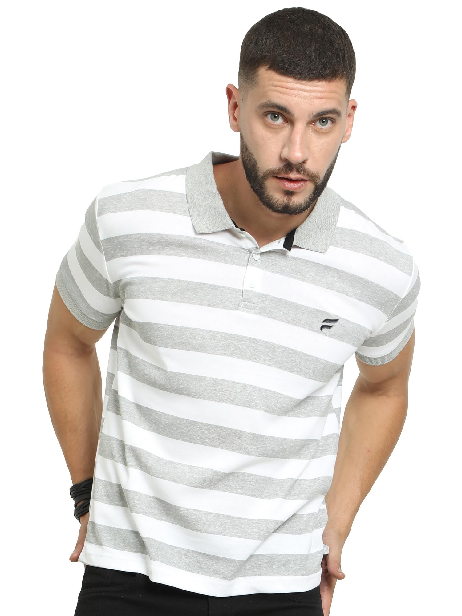 fanideaz Mens Half Sleeve Cotton Striped Branded Polo T-Shirt for Mens || Polo T Shirt for Men || Tshirt for Men Stylish-picture-22