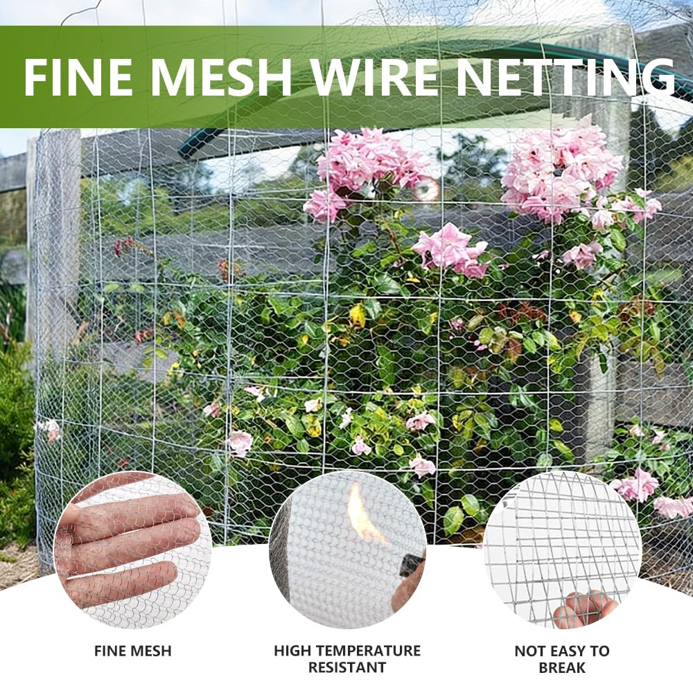 SKIKHN Malla de Alambre de Acero Inoxidable, 12,7 cm X 12 M Malla Metálica Tejido Roedores, Malla Metalica Fina, para Agujeros de Construcción, Proteger las Plantas y Bloquear Huecos — view 3