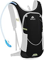 Opliy Hydration Backpack with 2L Leakproof Bladder - Lightweight Pack for Running, Hiking, Biking - Fits Kids, Teens, Adults