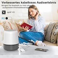 1Mii Bluetooth 5.3 adapter TV-hez, 2 az 1-ben adó-vevő, aptX HD vezeték nélküli audio 5