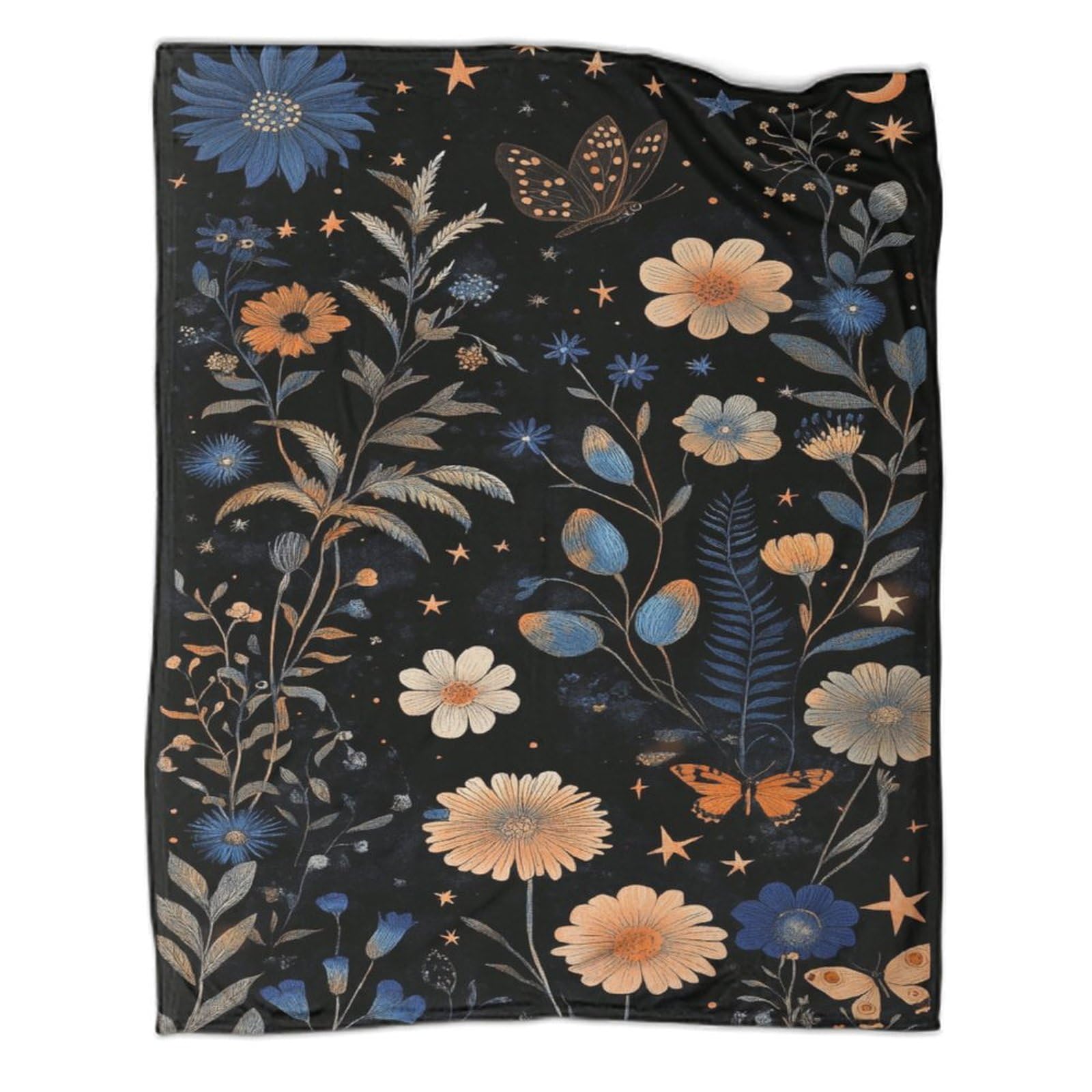 Couverture imprimée ciel étoilé 3D plaid en flanelle douce et chaude