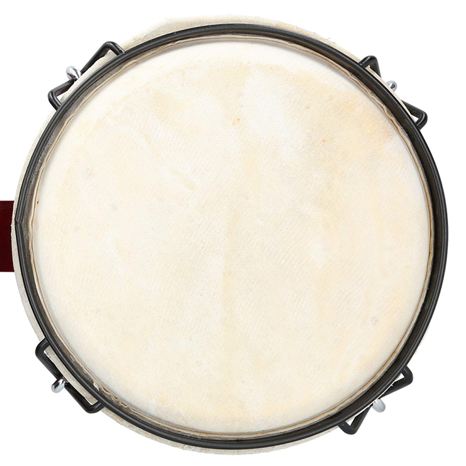 Bongos de Madera, Sonido de Ritmo Puro con Madera Maciza y Piezas de Aleación, Tambor Bongo Instrumento de Percusión Rojo para Niños Adultos Principiantes en Casa Escuela Práctica Aprendizaje