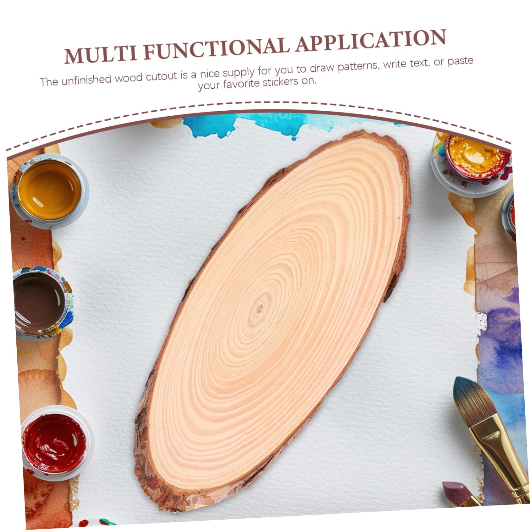 SHINEOFI 4stücke Natürliche Ovale Holzscheiben Zum Dekorieren Rustikale Holzkreise Als Dekor Unbehandelte Holzspäne Für Diy-projekte Leere Holzausschnittscheiben Zum Basteln Ovale