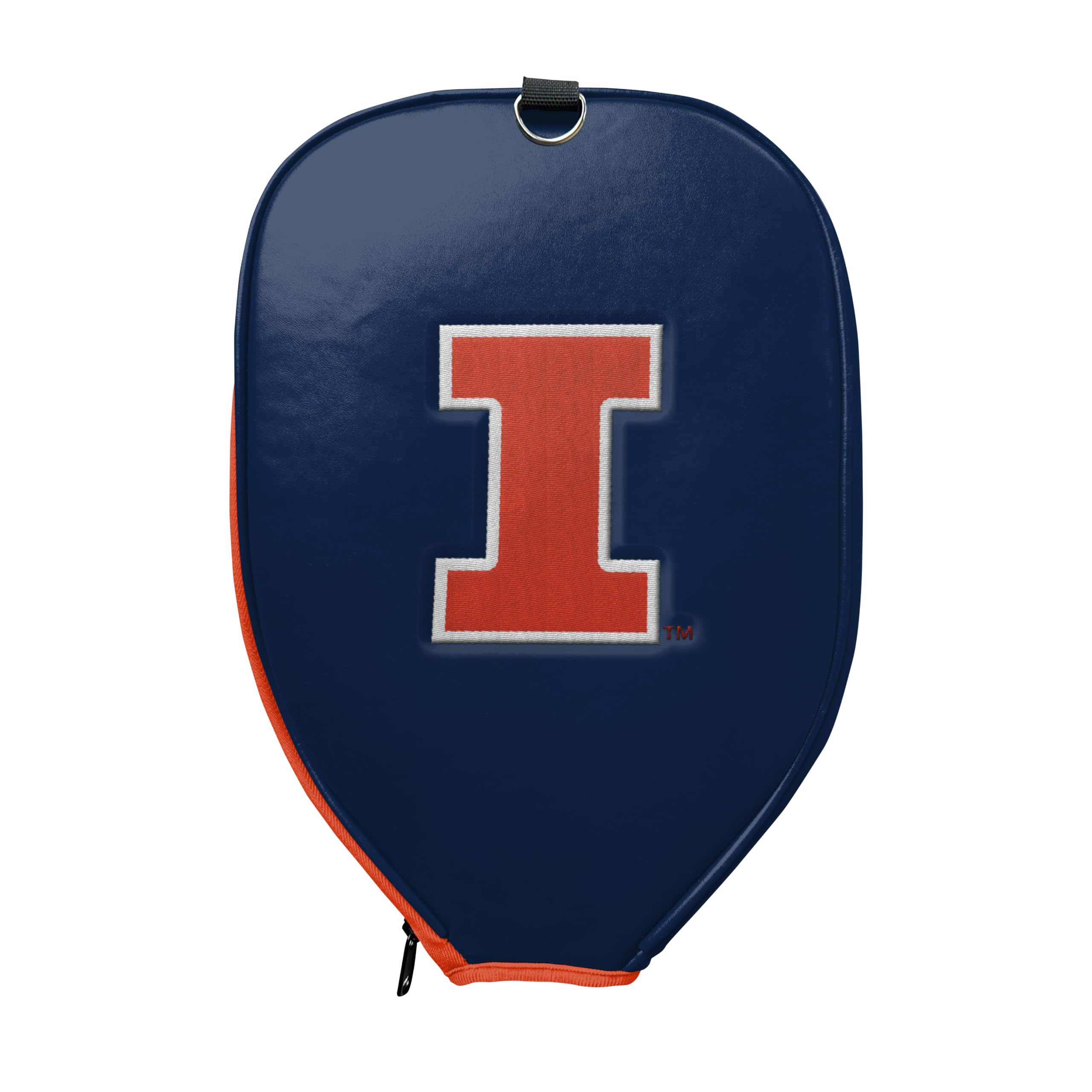 Officially Licensed Collegiate Pickleball Paddle Cover - Lightweight PU Leather Material - Durable Foam Interior Protection with Zippered Closure - Fits Most Paddles on the Market