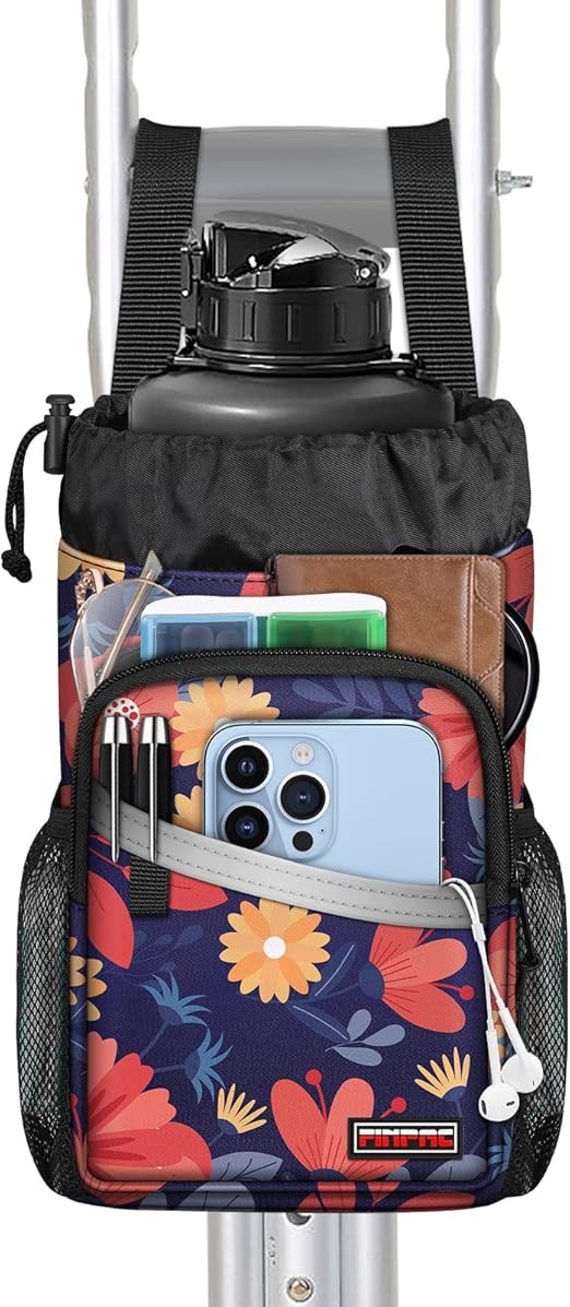 FINPAC Crutch Accessories Bag, WaterResistant Storage