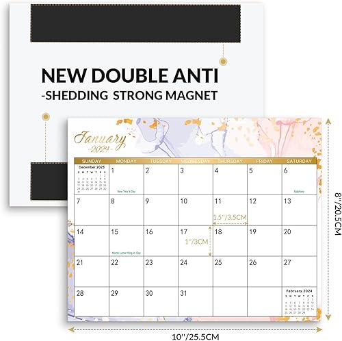 Miniatura 2 de SKYDUE Calendario magnético para refrigerador, 10 x 8 pulgadas, calendario de refrigerador 2023 2024 de agosto de 2023 a diciembre de 2024,