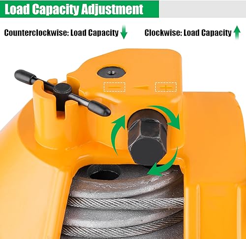 Miniatura 6 de YJINGRUI Equilibrador de resorte 15  48.5 lbs (33  49 libras) Herramienta de resorte retráctil Equilibrador Retractor de cuerda de alambre de 4.9 ft