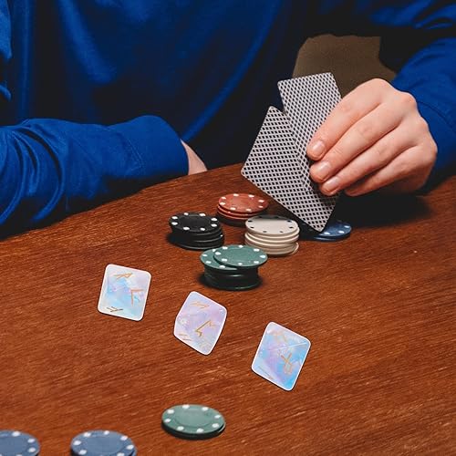 Miniatura 9 de Homoyoyo 1 juego de dados poliédricos de constelación dados de runa de resina colorida dados de juego de escritorio