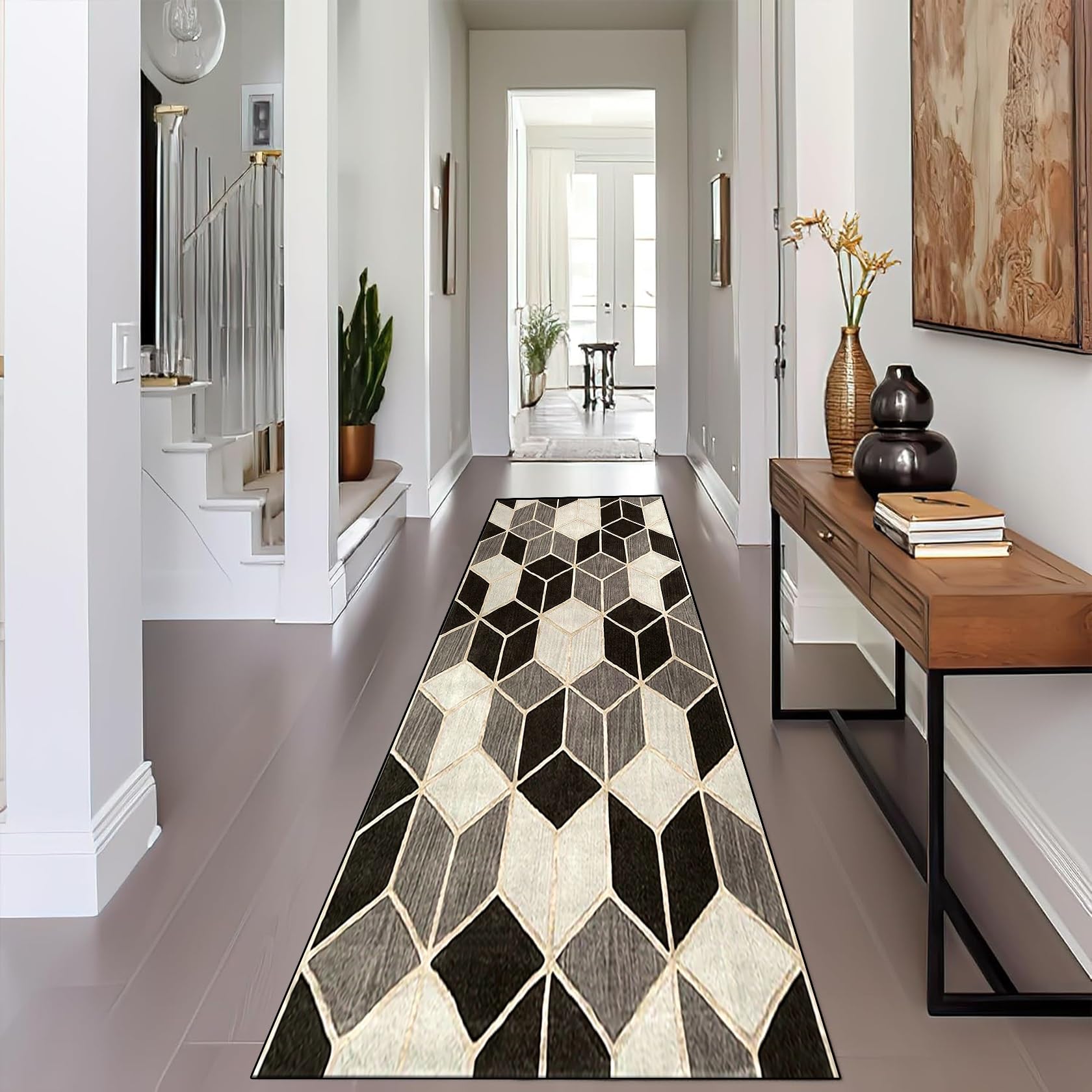 Alfombra de pasillo de 340 cm anti manchas para mantener tu cocina limpia y segura