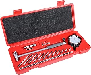 LuckyHigh Dial Indicator Bore Gauge 2" - 6" Range 0.001" Deep Engine Hole Cylinder Gauge Cylinder Dial Bore Indicator Gauge