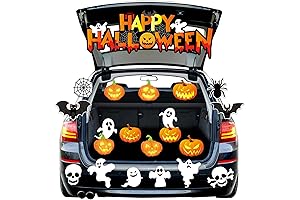 Halloween Trunk or Treat Pumpkin Ghost Car Decorations Kit