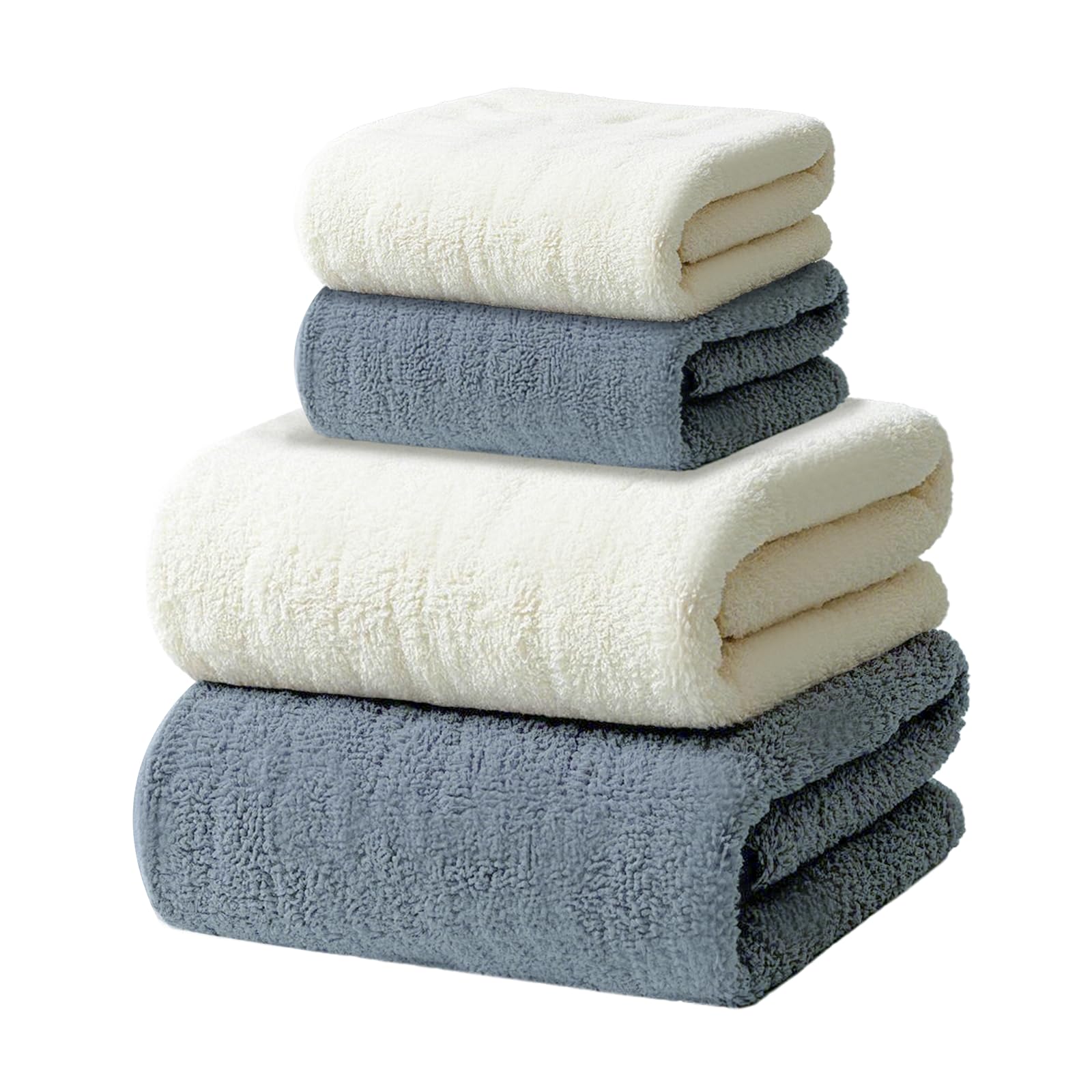 Toallas de baño de microfibra de secado rápido, juego de 4 piezas supersuaves