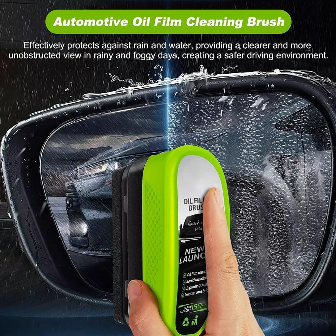 Clear Vision Gl170 Pro - Limpiador de cristales de coche, limpiador de película de aceite de vidrio, limpiador de parabrisas Gl170 Pro, cepillo de limpieza de película de aceite para parabrisas, para