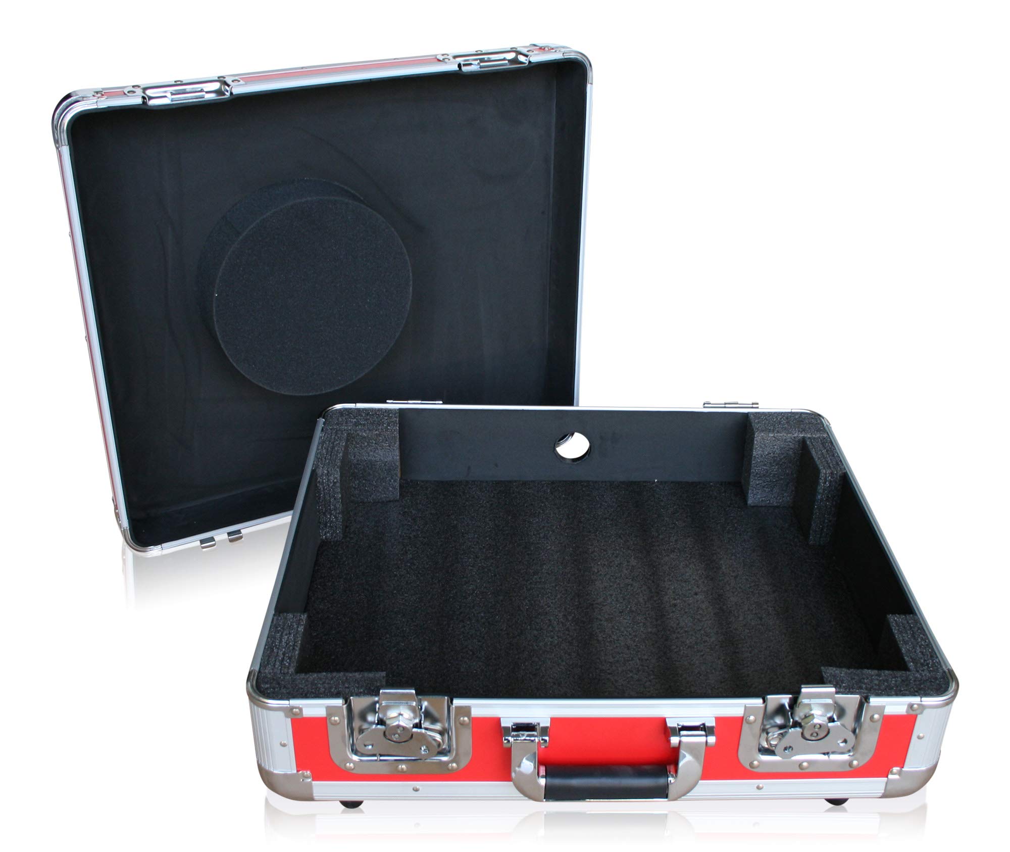 Plattenspieler Case rot für Technics 1210 Turntable DJ Flightcase Rack Koffer