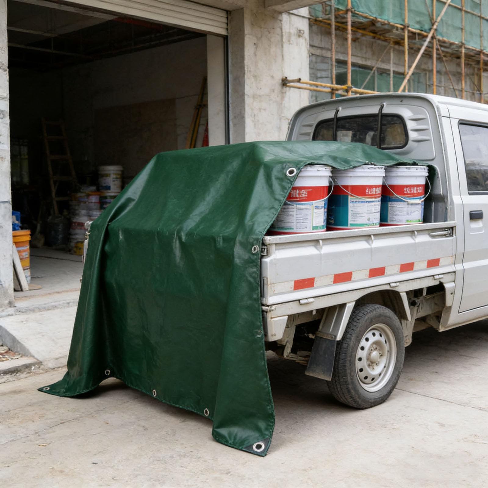 Lona con ojales resistente y duradera para proteger muebles de jardín