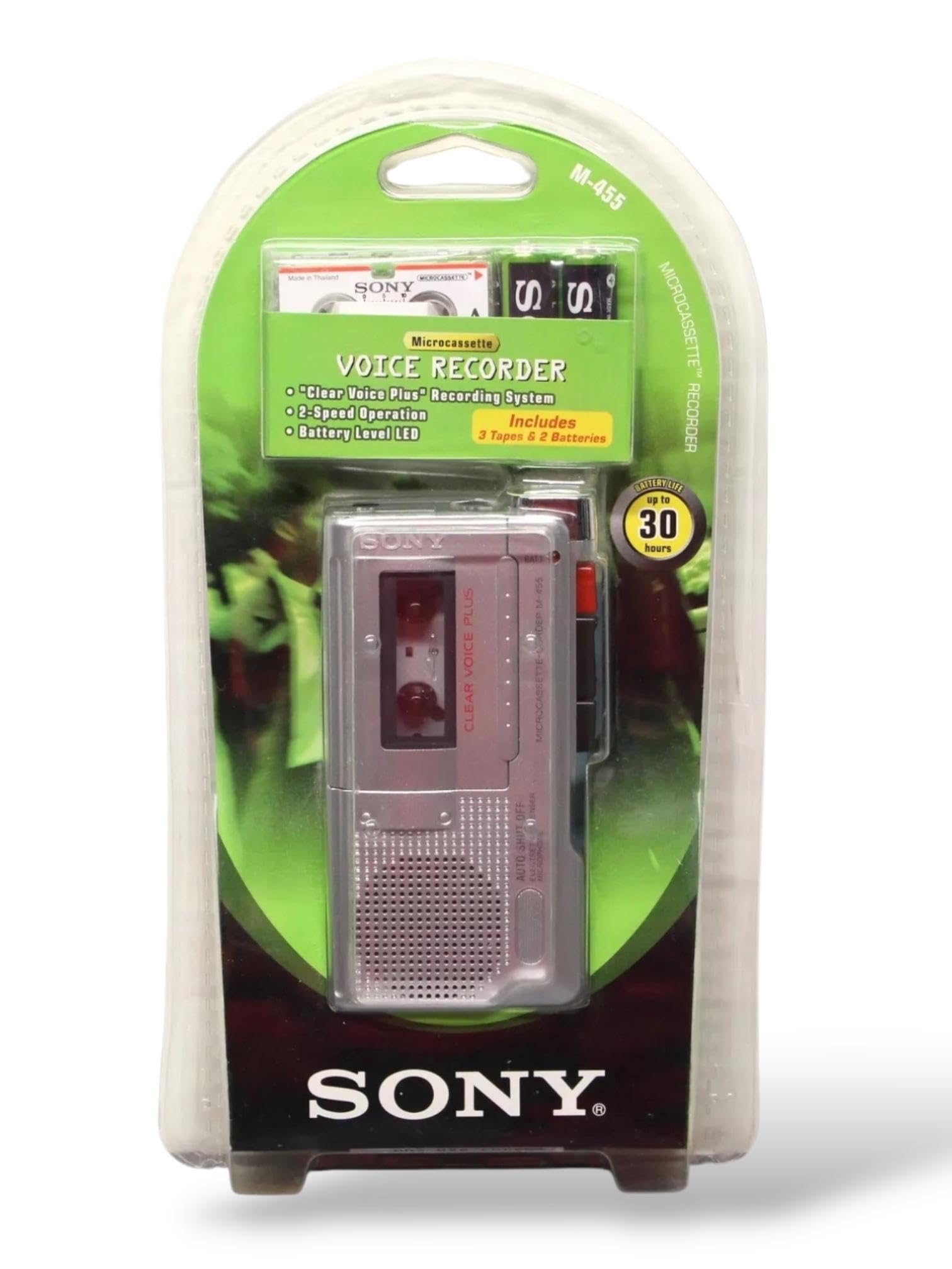 M-455 Microcassette Recorder Value Pack (SONY M455)