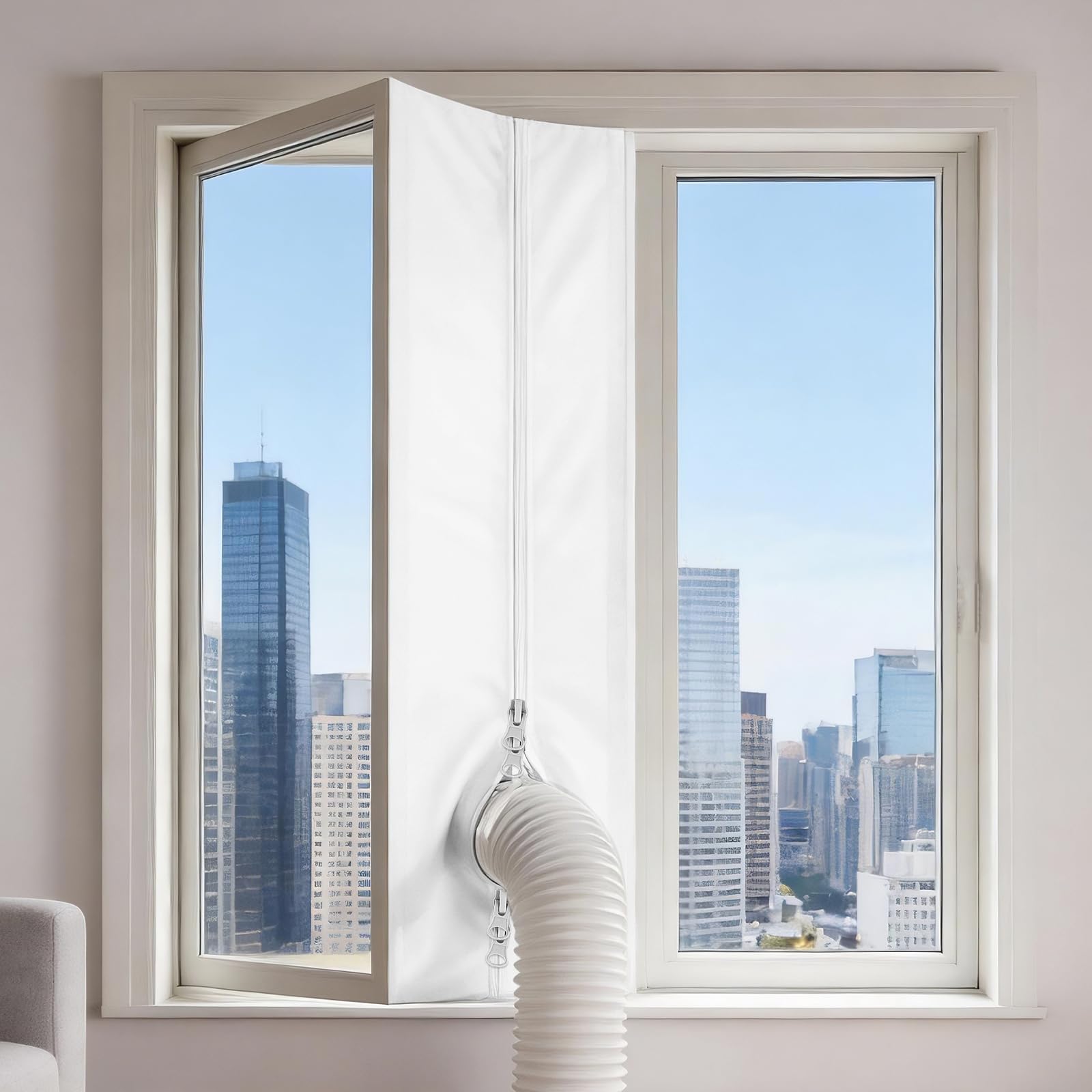 Befun 300cm/118Inch AC Window Seal, Portable Universal Air Con Window Kit