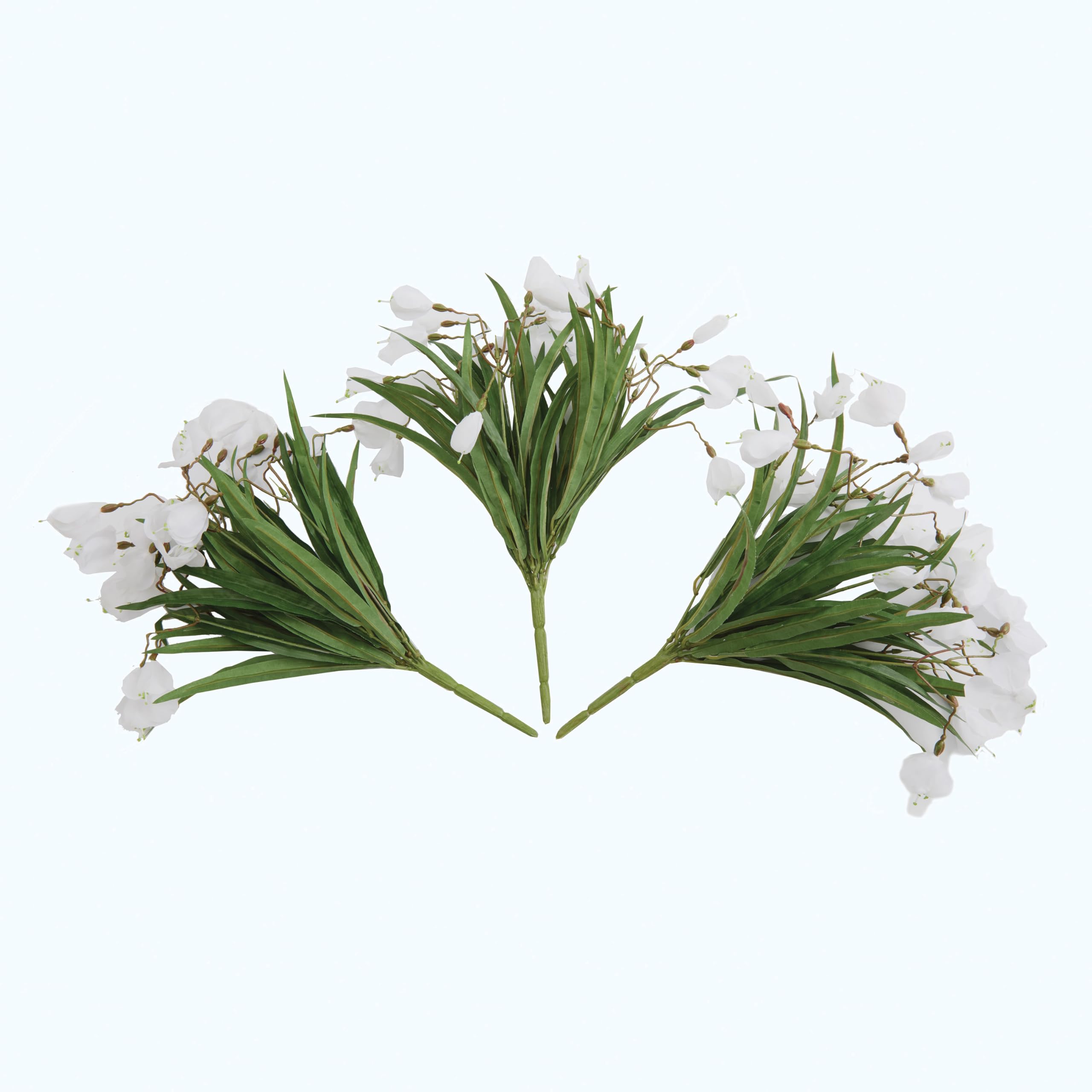 Coopers Of Stortford White (Flowers), Green (Stems) - Set Of Three Artificial Snowdrop Picks - Weather Resistant Spring Flowers For Pots And Window Boxes