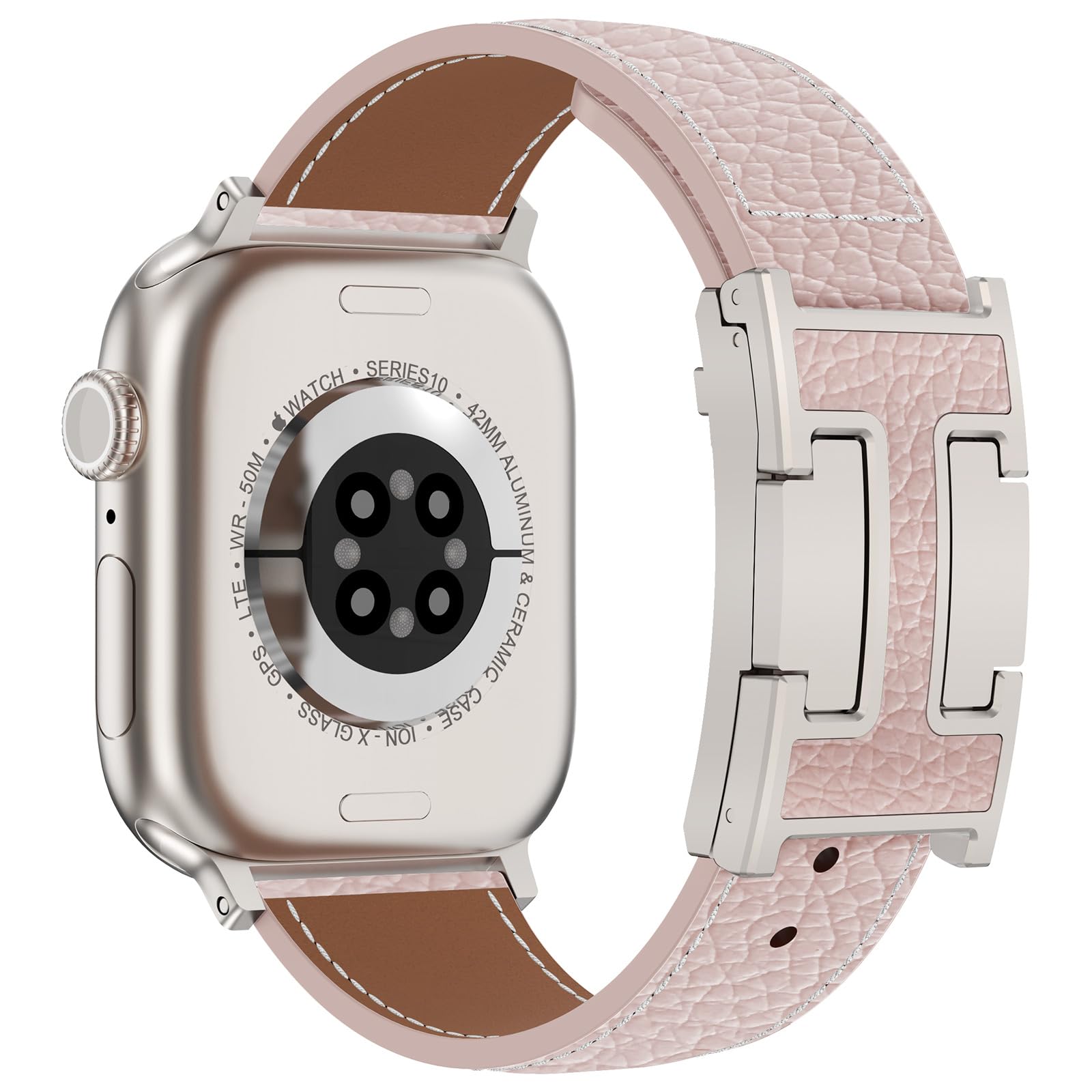 XINGYAS Leather Magnetic Watch Band Compatible with Apple Watch Ultra Band 49mm 46mm 45mm 44mm 42mm 41mm 40mm 38mm Replacement Strap for Women Men