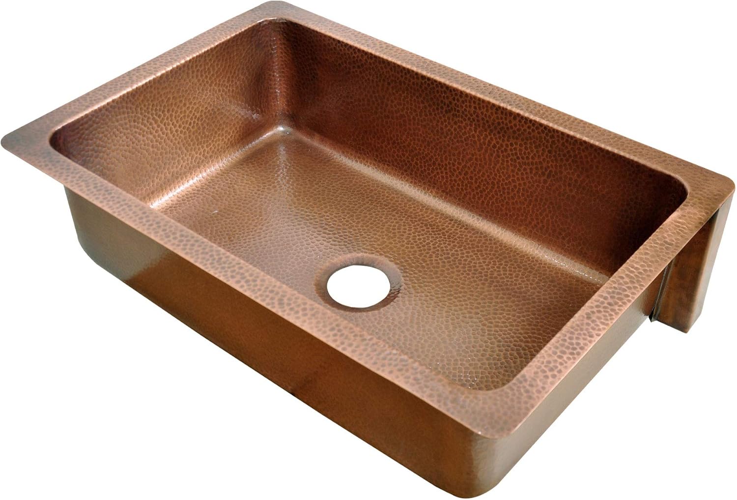 Onе-Dау Sаlе: Uр tо 60% оƒƒ Vine Design Copper Undermount Kitchen Sink - Single Bowl 16-Gauge - Perfect For Home, Hotel, Farmhouse - Dimensions 23.50 x 17.50 x 8