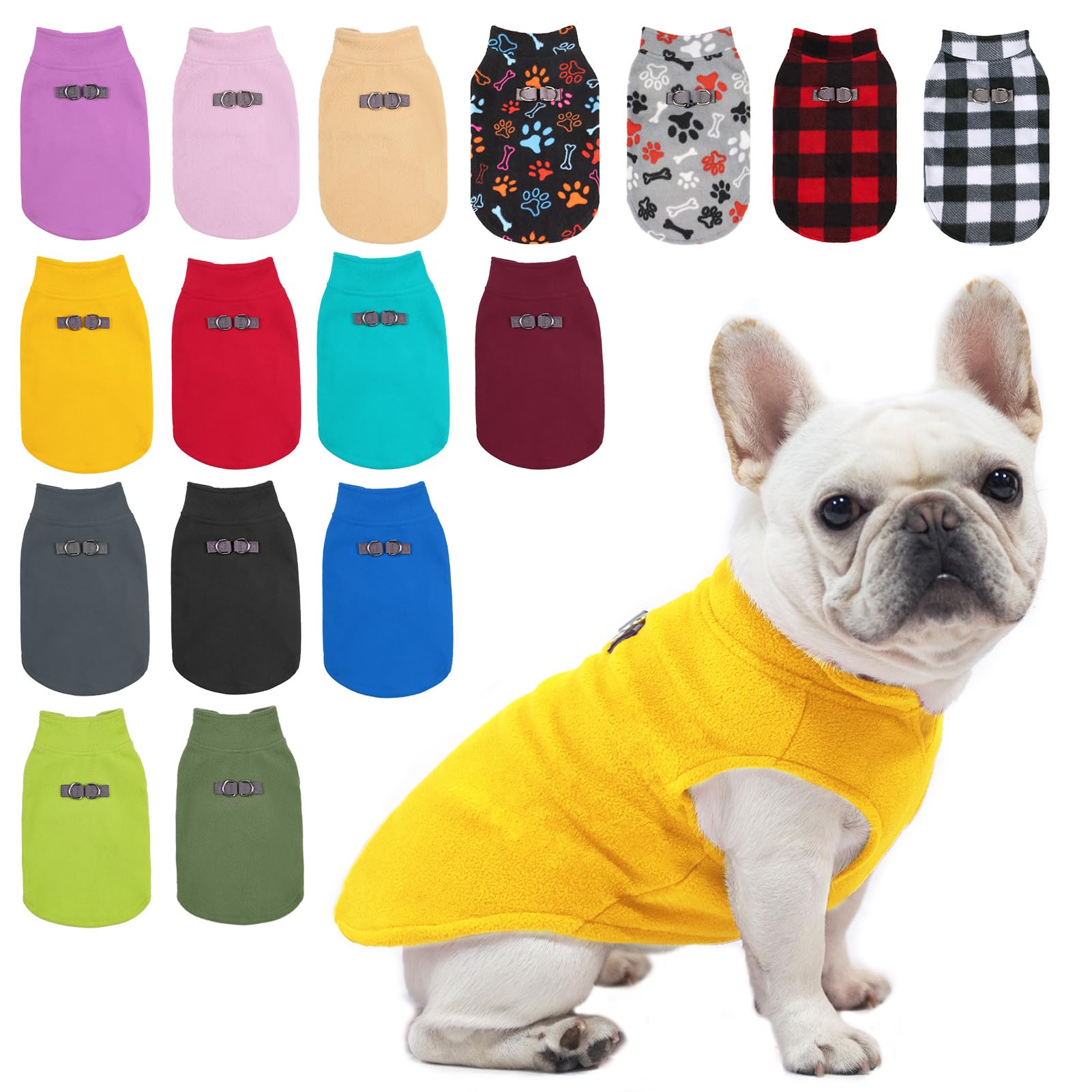BEAUTYZOO Dog Fleece Vest Sweater Winter Jacket for Small Medium Dogs - XS โ image 1