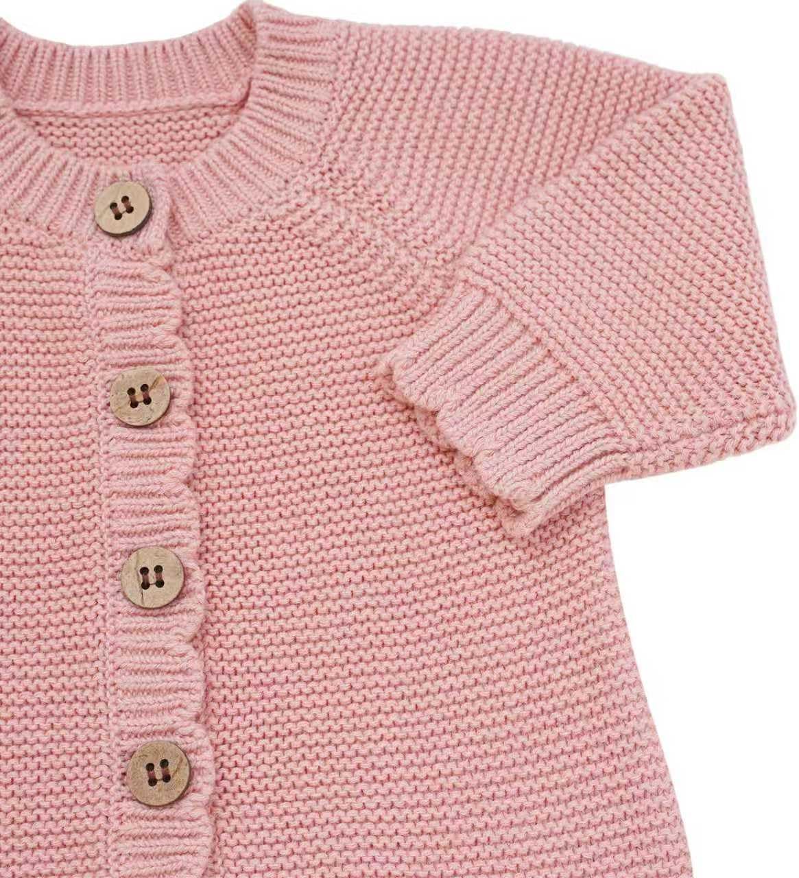 Avibae Baby Knit Romper, Cotton Long Sleeve Sweater for Newborn Infant, Baby Boys and Girls Onesie for 0-9 Months - Image 2