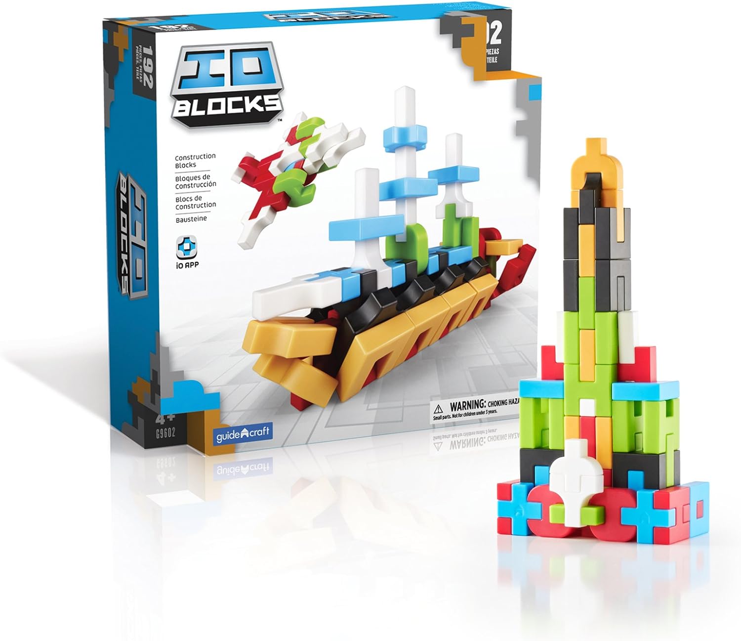 Guidecraft IO Blocks (192Piece, MultiColour) Amazon.co.uk Toys & Games