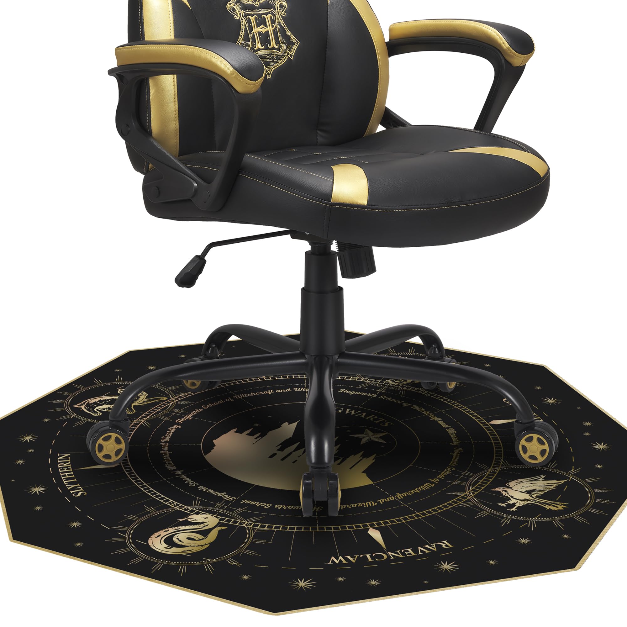 Subsonic - Alfombrilla para Gaming Harry Potter 100 x 100 cm - Antideslizante para sillas de Oficina - Alfombrilla Protectora para Suelos y Parqués para Habitaciones de Gamers - Fácil de Limpiar | Licencia oficial. Alfombra de protección de suelo y parque