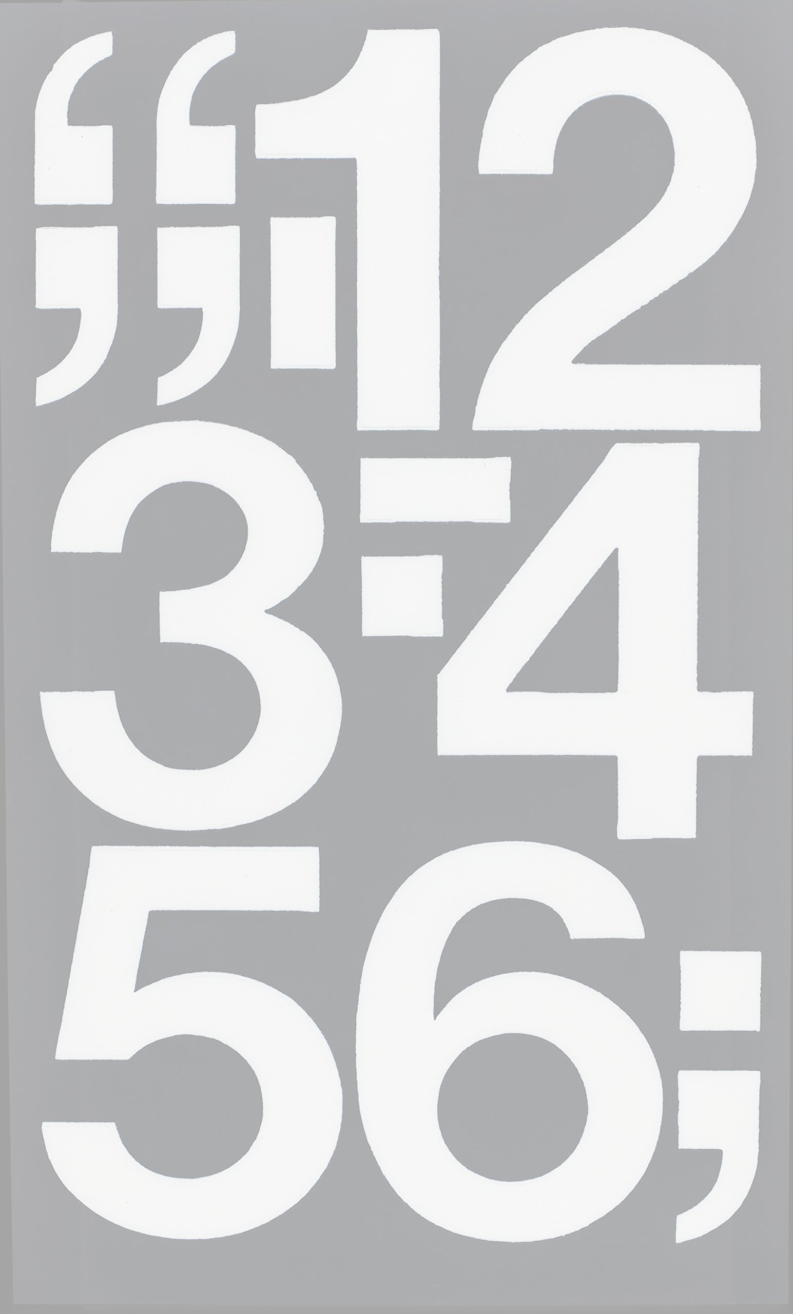 Chartpak Numbers Snapklik.com : Chartpak Self-Adhesive Vinyl Numbers, 3 Inches High ...