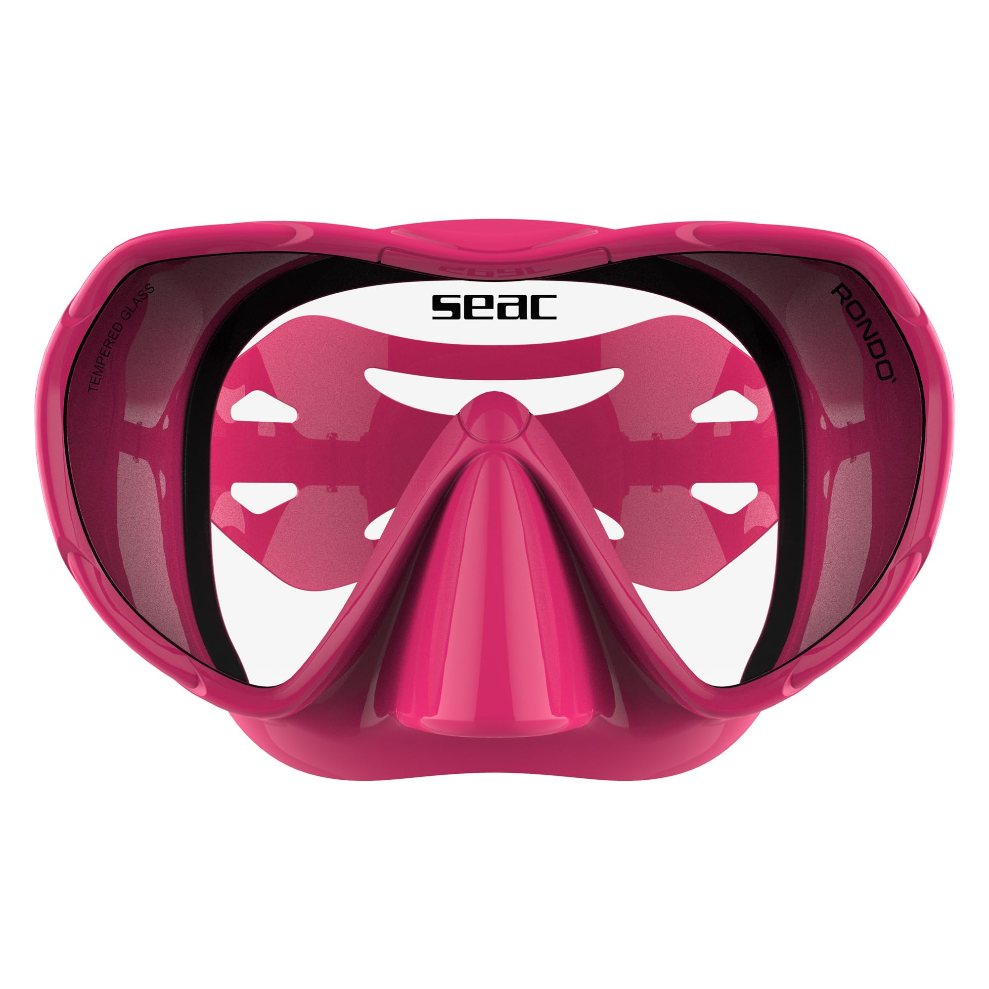 SEAC Rondò, randloze duik- en snorkelbril van silicone met enkele lens, kleiner volume, hydrodynamisch en ultralicht