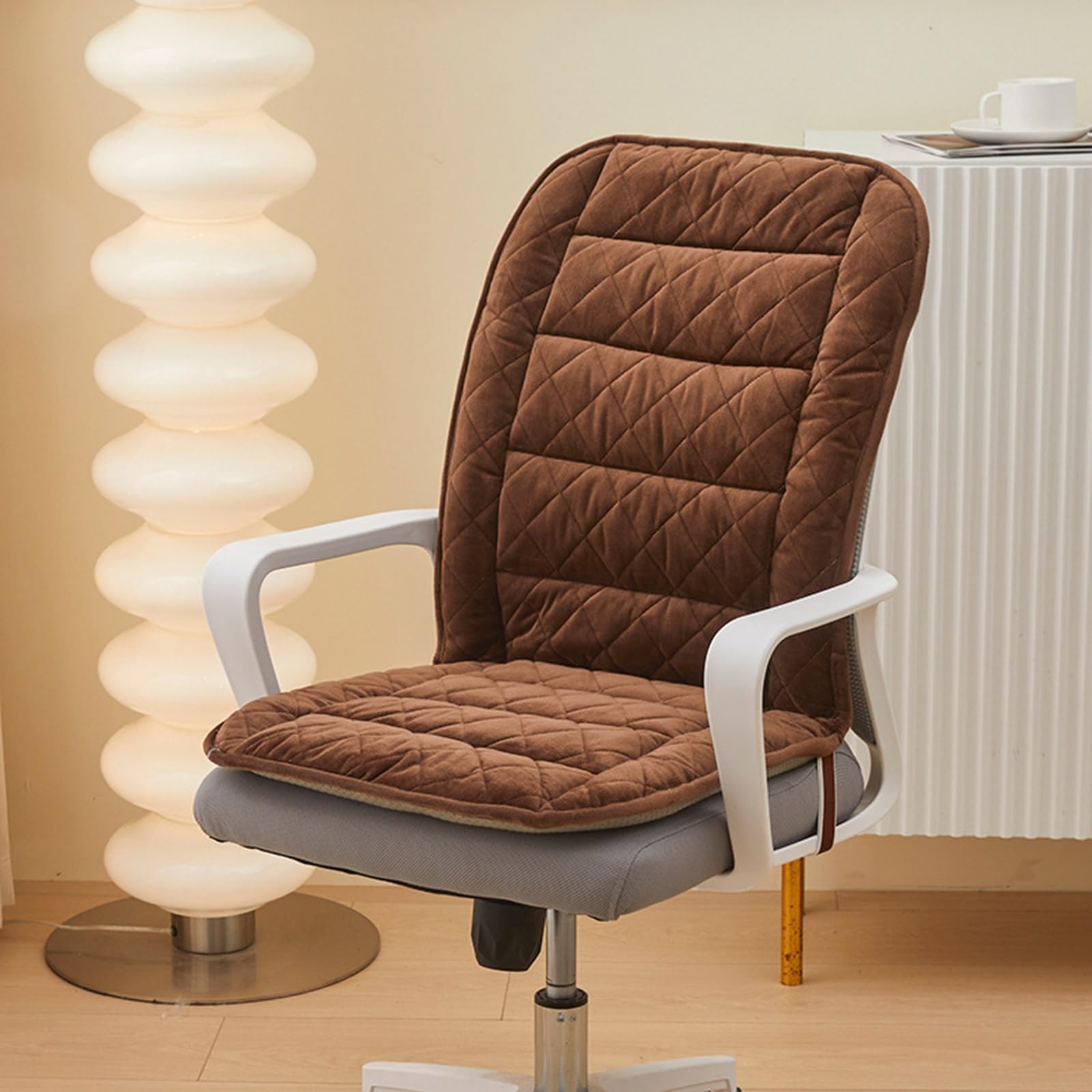 Office Chair Cushion With Back Elastic Belt One-Piece Soft Seat Cushion